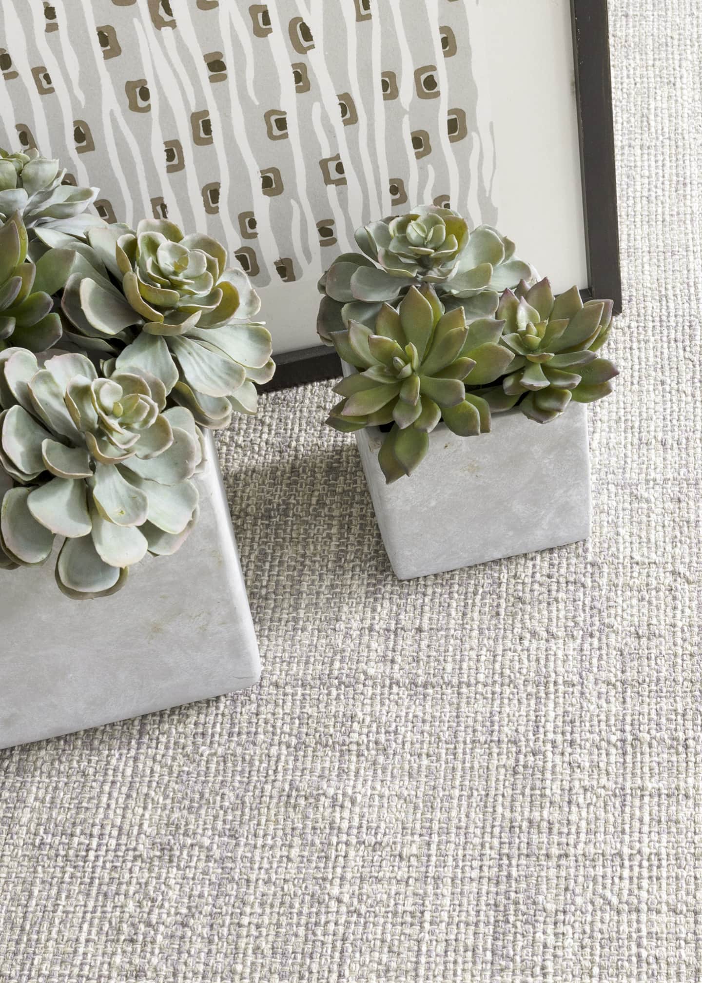 Annie Selke Marled Grey Handwoven Rug, 6' x 9' Image 2 of 5