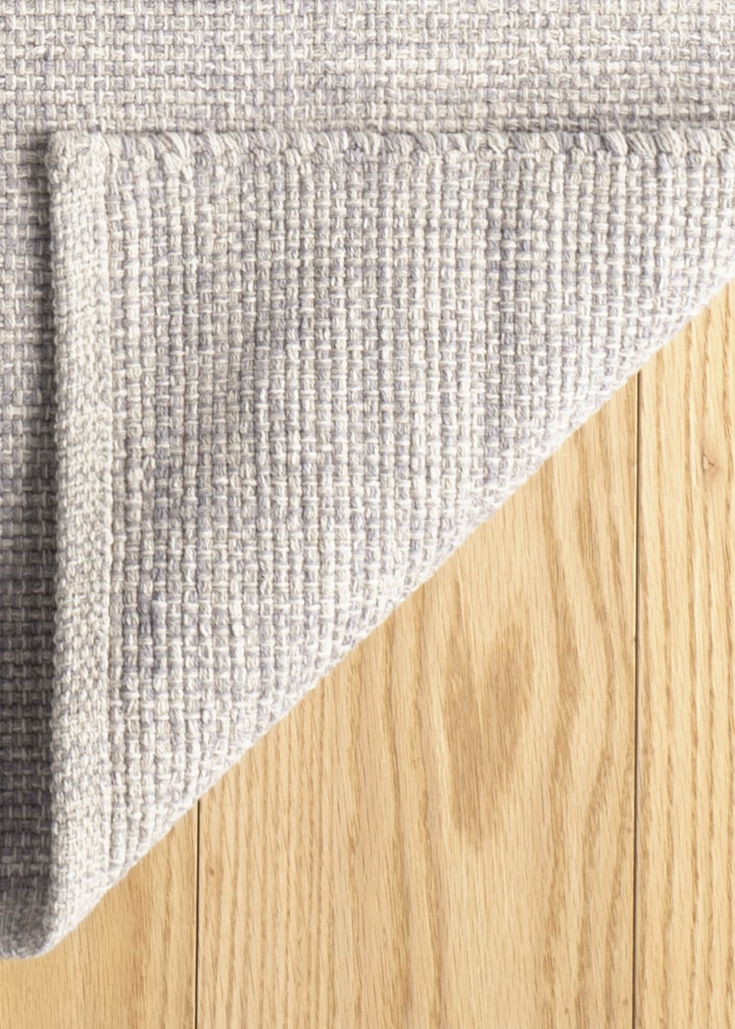 Annie Selke Marled Grey Handwoven Rug, 6' x 9' Image 4 of 5