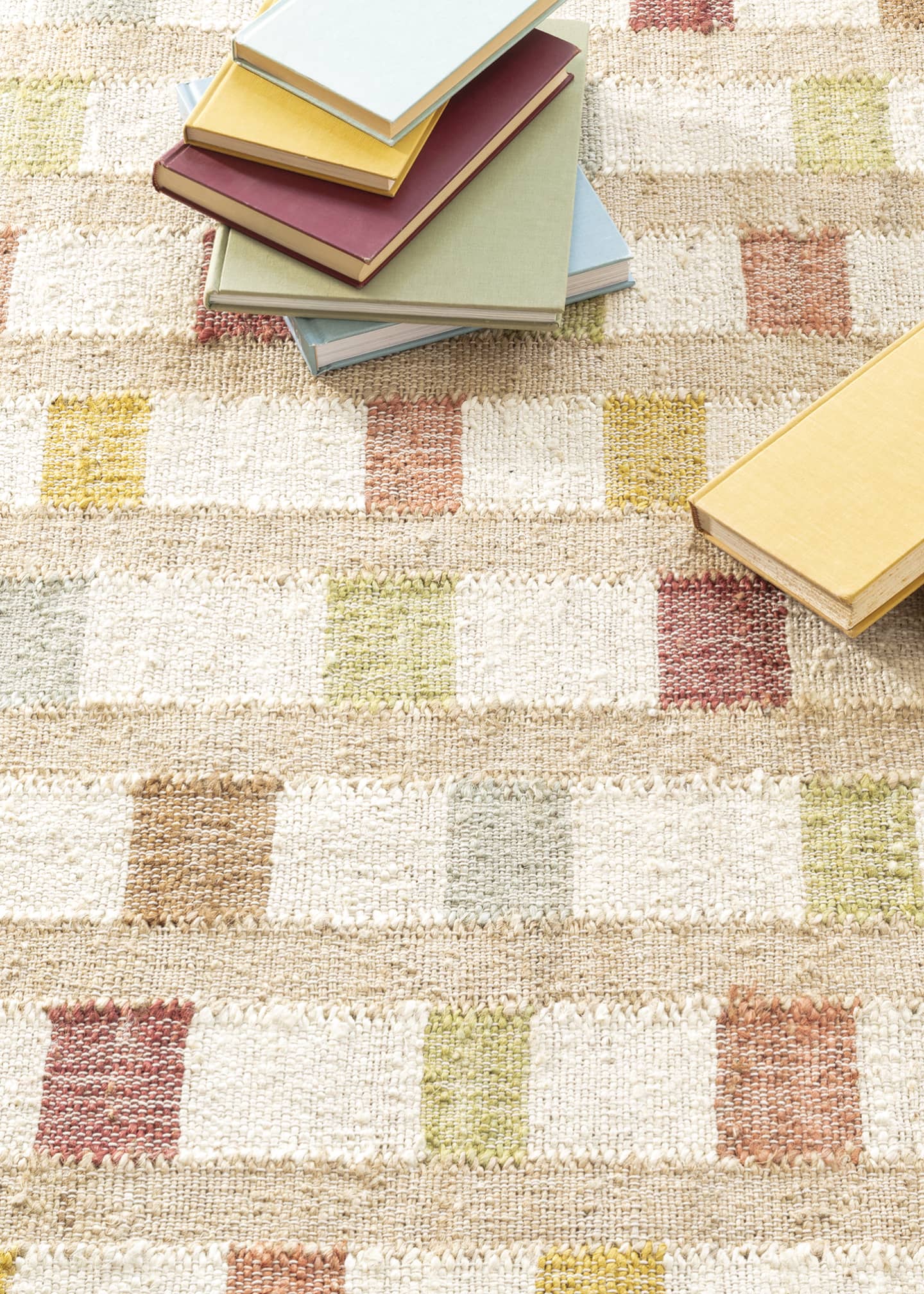 Annie Selke Mosaic Multi Handwoven Rug, 9' x 12' Image 2 of 5