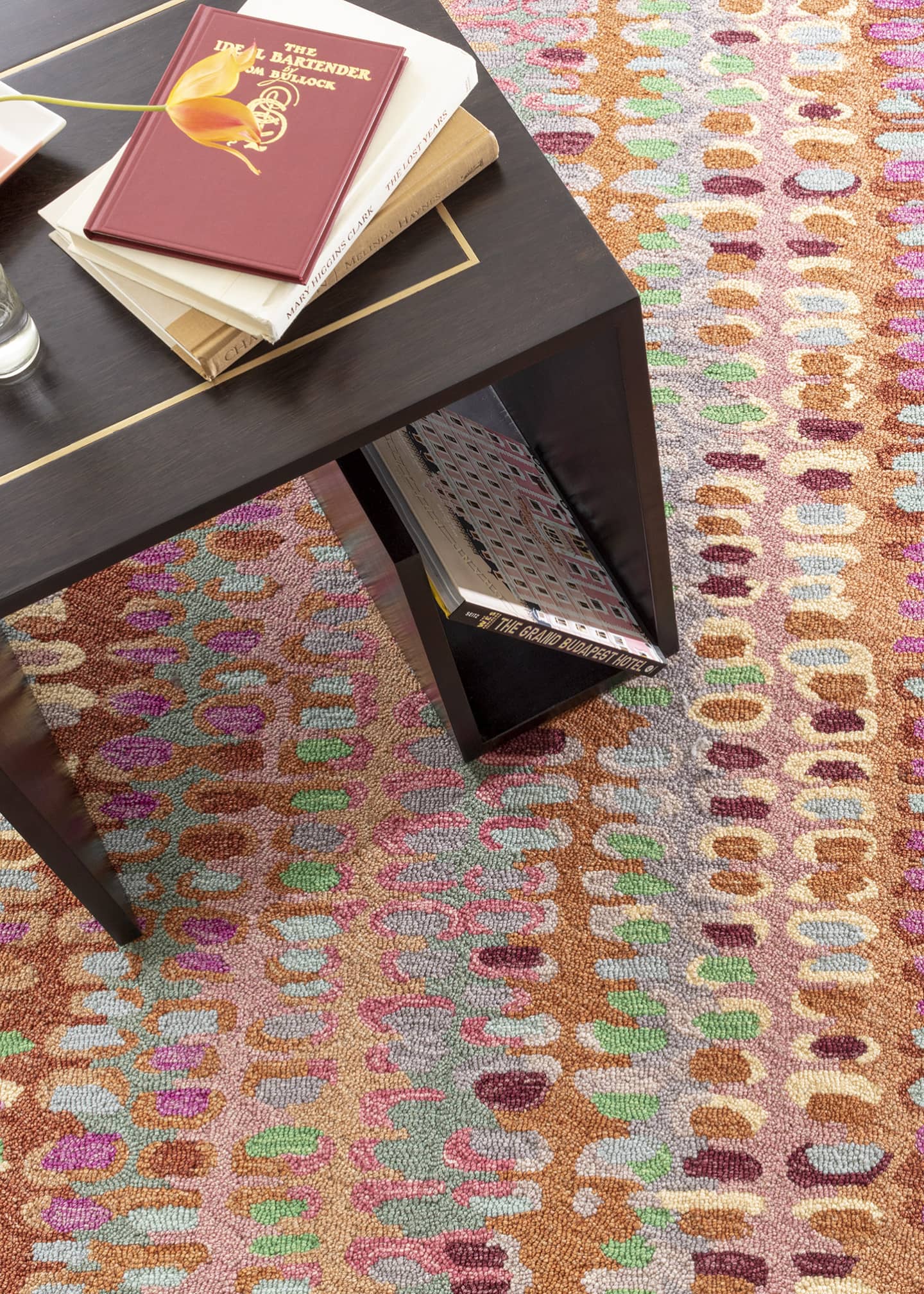 Annie Selke Paint Chip Clay Micro-Hooked Rug, 5' x 8' Image 2 of 5