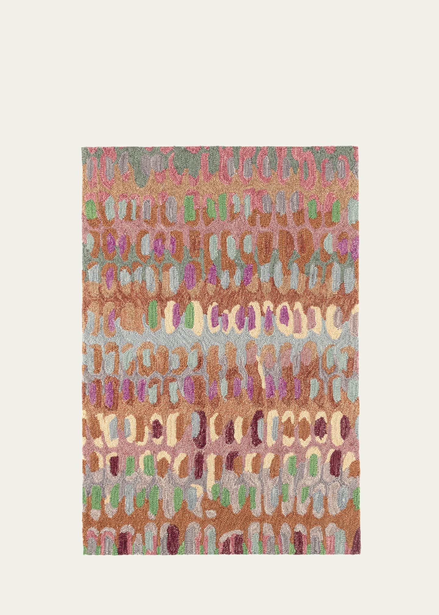 Annie Selke Paint Chip Clay Micro-Hooked Rug, 5' x 8' Image 1 of 5
