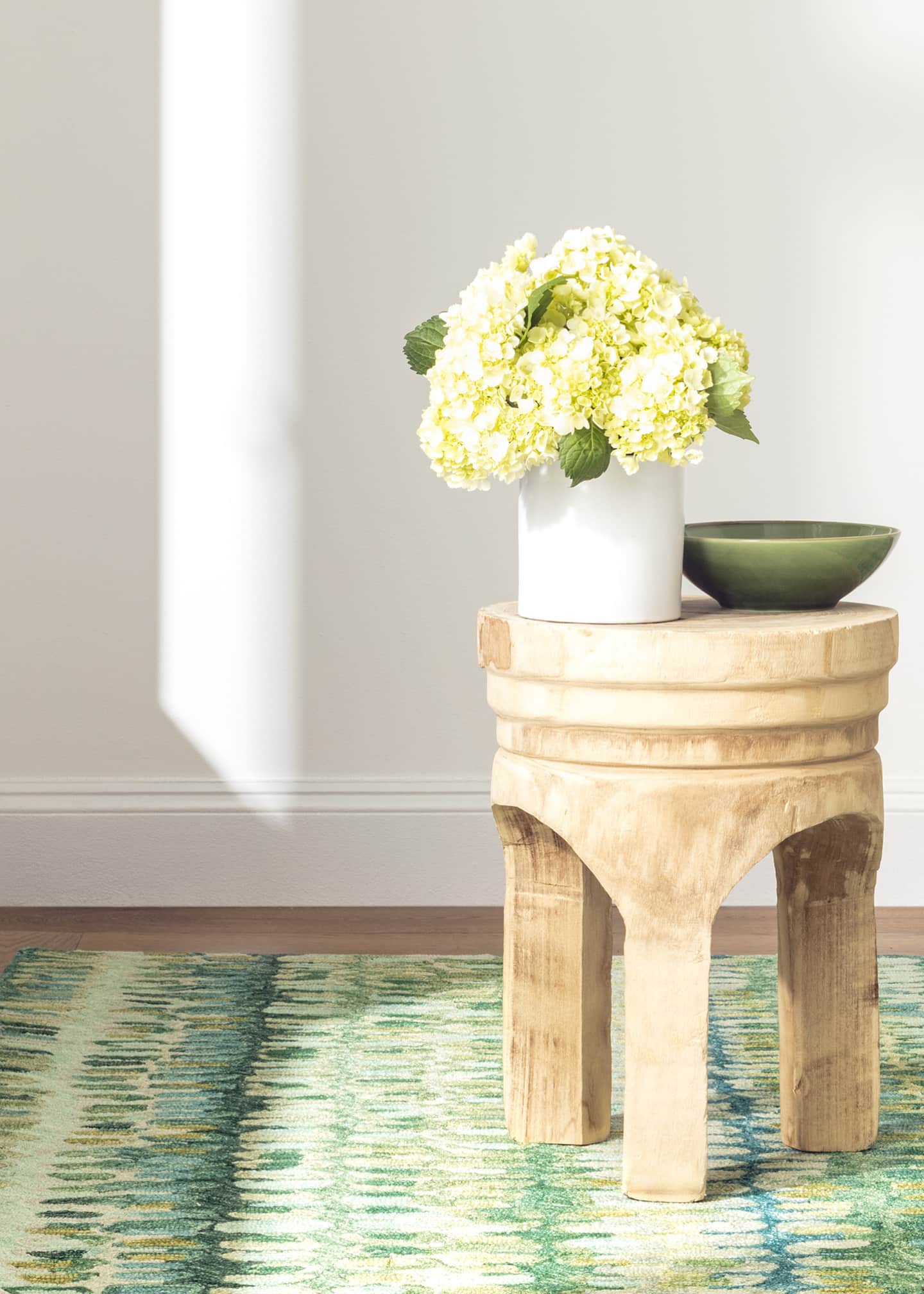 Annie Selke Paint Chip Moss Micro-Hooked Rug, 6' x 9' Image 3 of 5