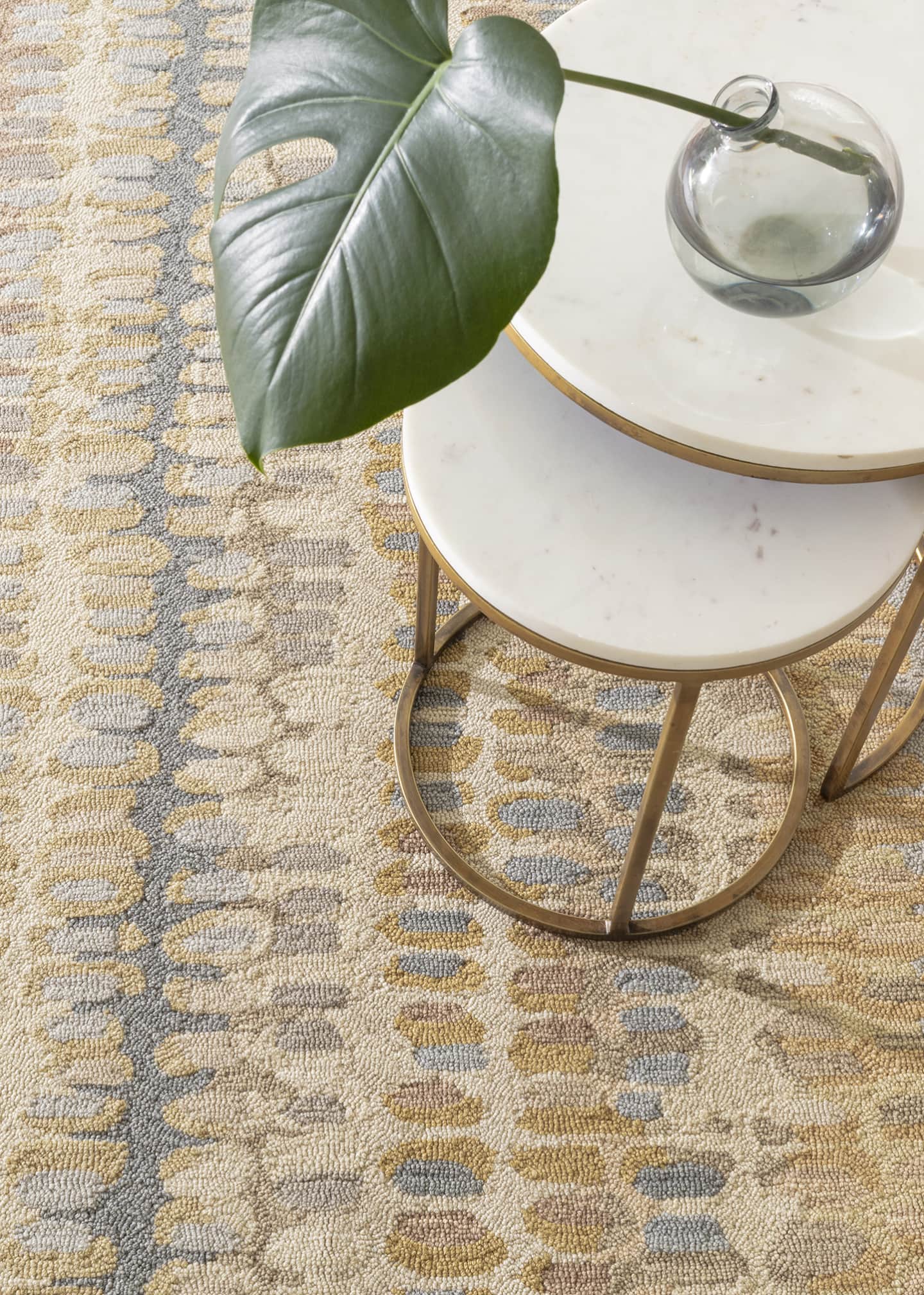 Annie Selke Paint Chip Natural Micro-Hooked Rug, 8' x 10' Image 2 of 5
