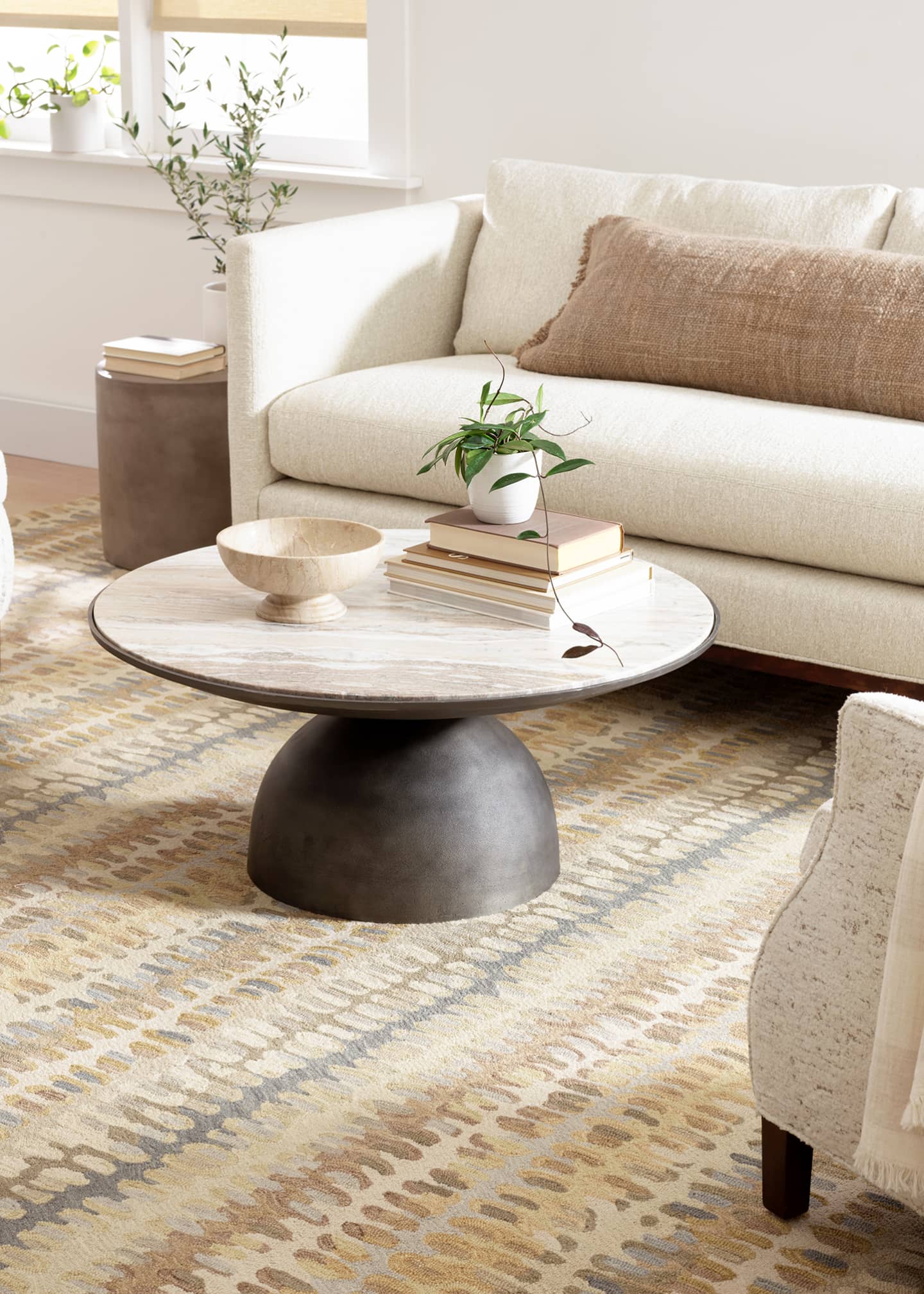 Annie Selke Paint Chip Natural Micro-Hooked Rug, 8' x 10' Image 3 of 5