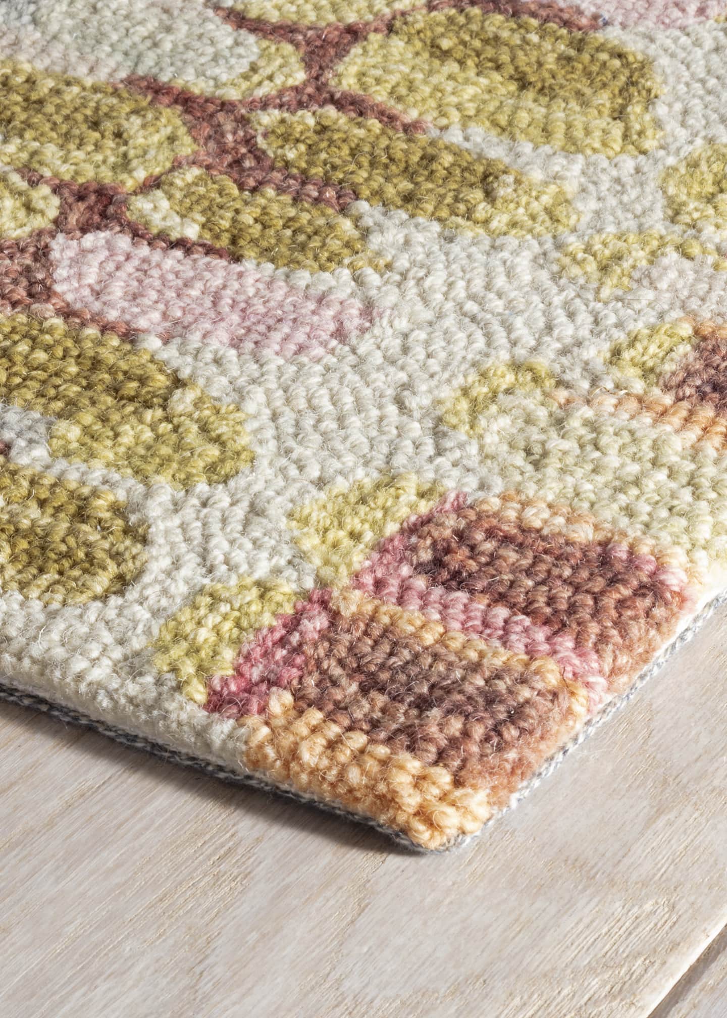 Annie Selke Paint Chip Pastel Micro-Hooked Rug, 10' x 14' Image 4 of 5