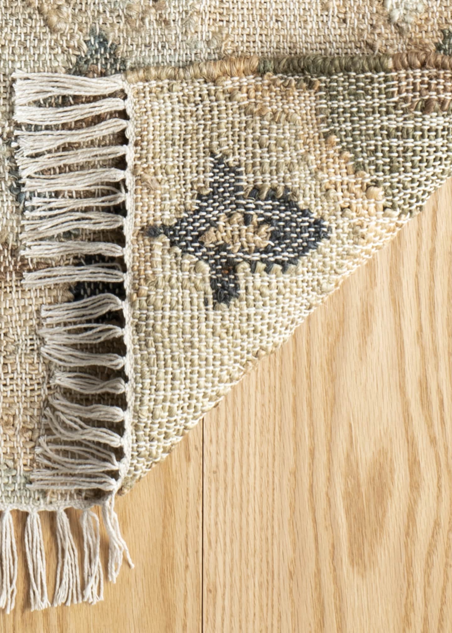 Annie Selke Pali Blue Handwoven Jute Rug, 3' x 5' Image 5 of 5
