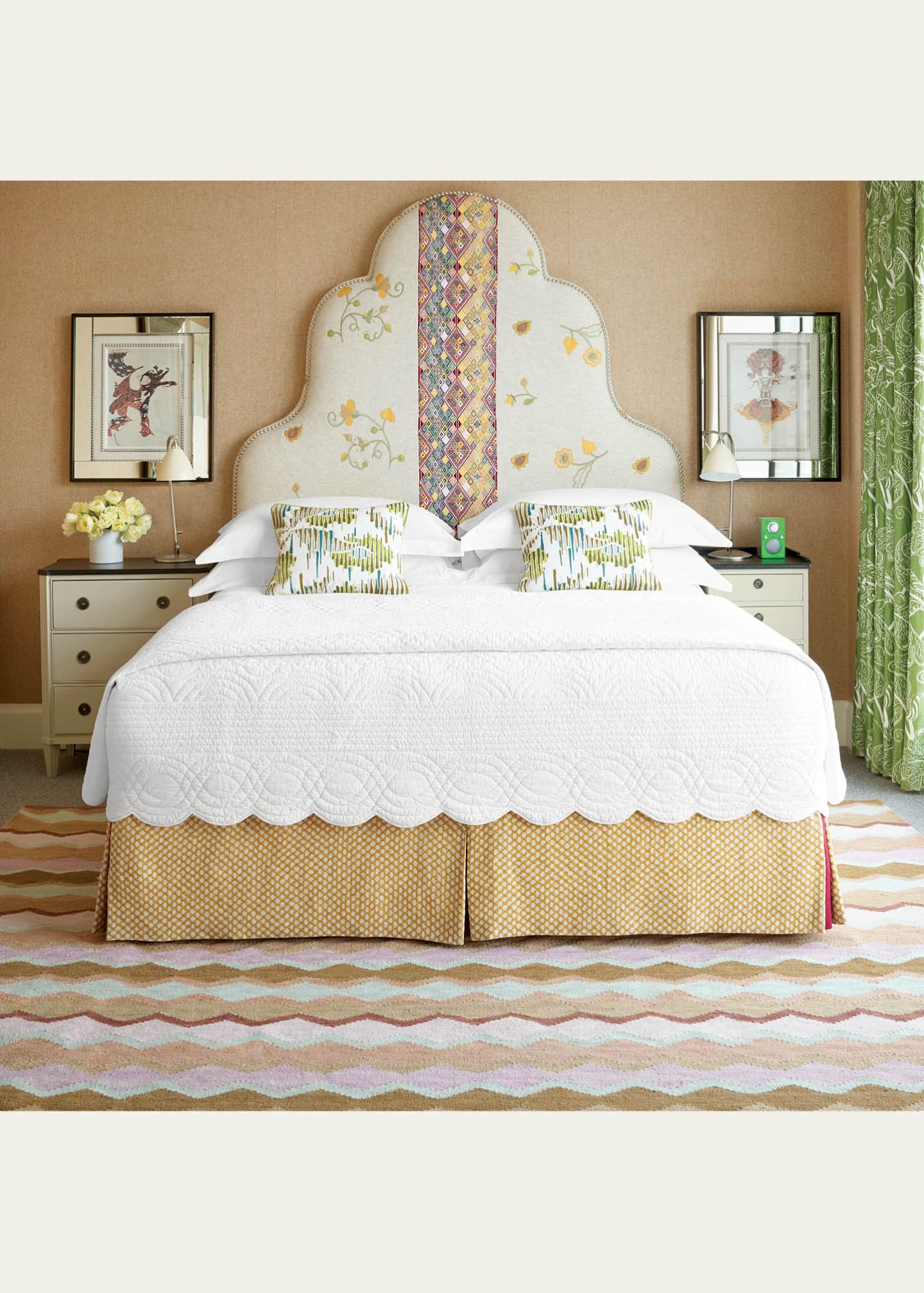 Annie Selke x Kit Kemp Safety Net Earth Handwoven Rug, 5' x 8' Image 3 of 5
