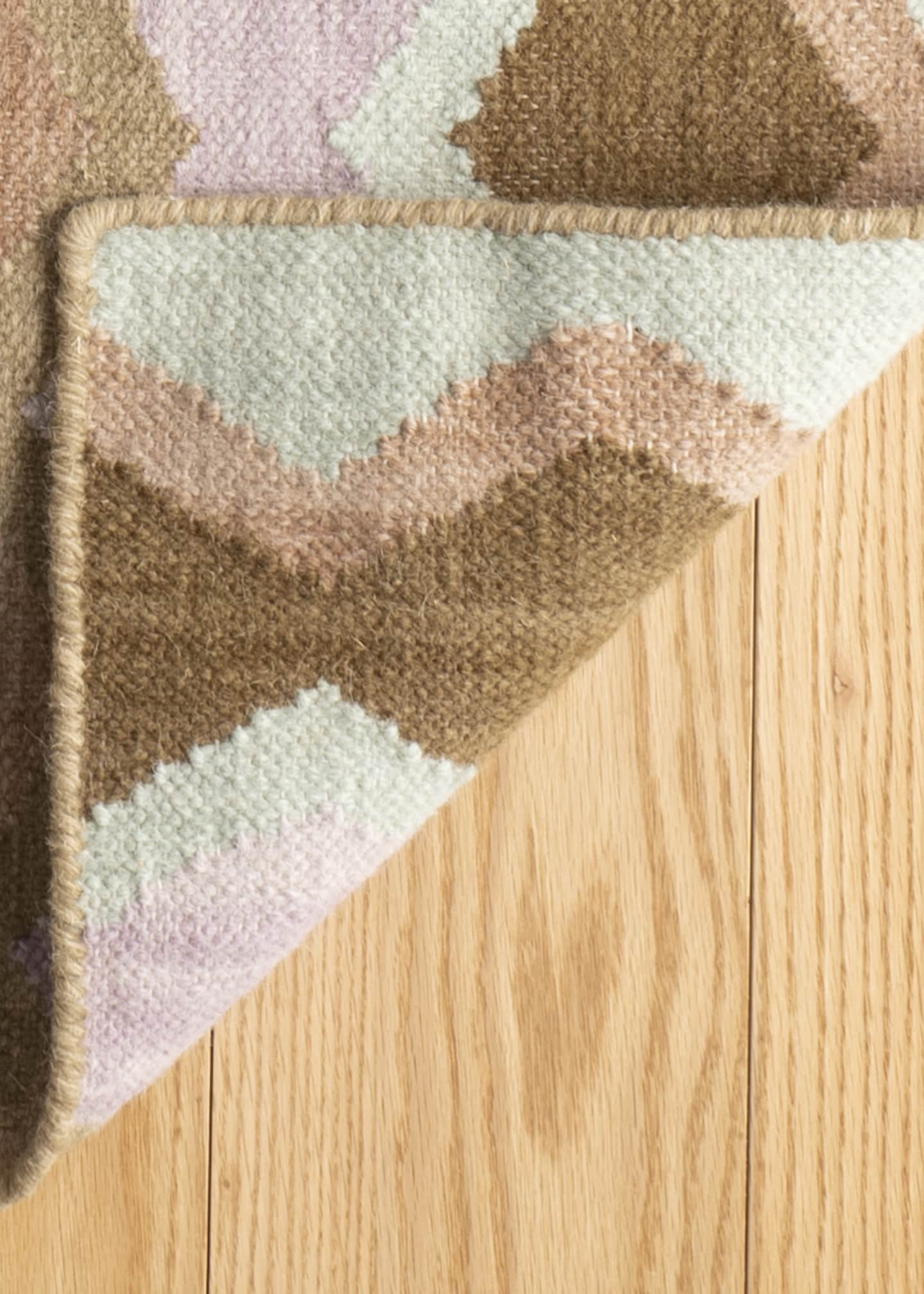 Annie Selke x Kit Kemp Safety Net Earth Handwoven Rug, 5' x 8' Image 4 of 5