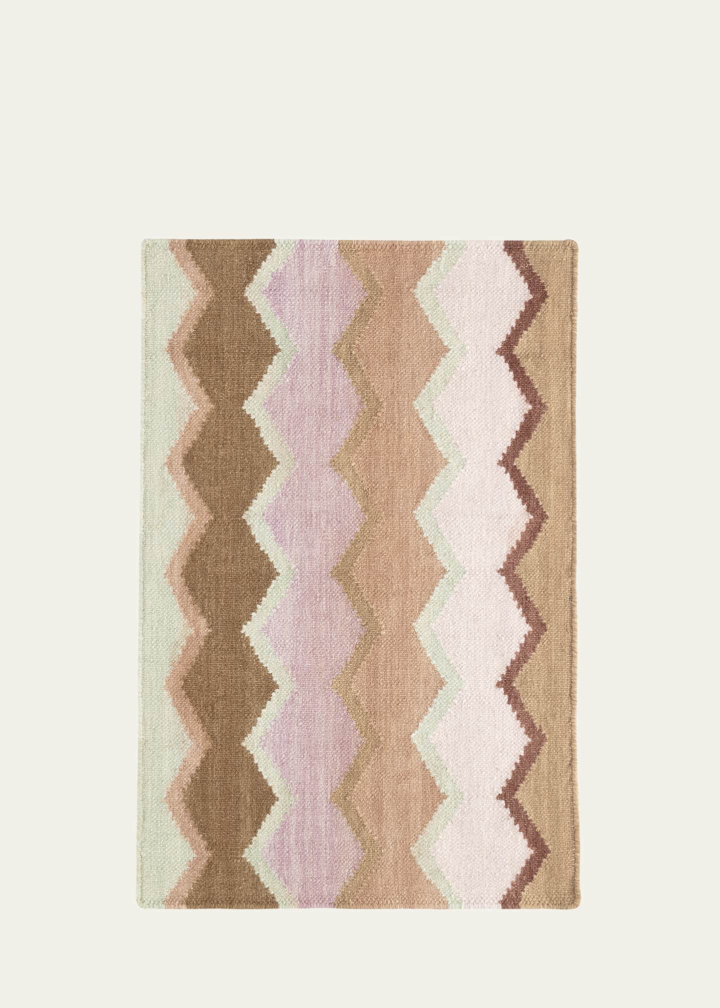 Annie Selke x Kit Kemp Safety Net Earth Handwoven Rug, 5' x 8' Image 1 of 5