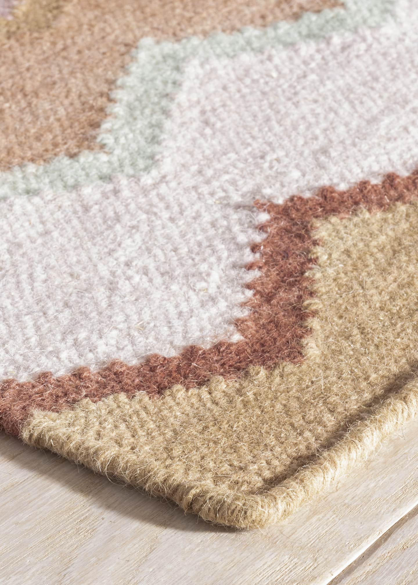 Annie Selke x Kit Kemp Safety Net Earth Handwoven Rug, 5' x 8' Image 5 of 5