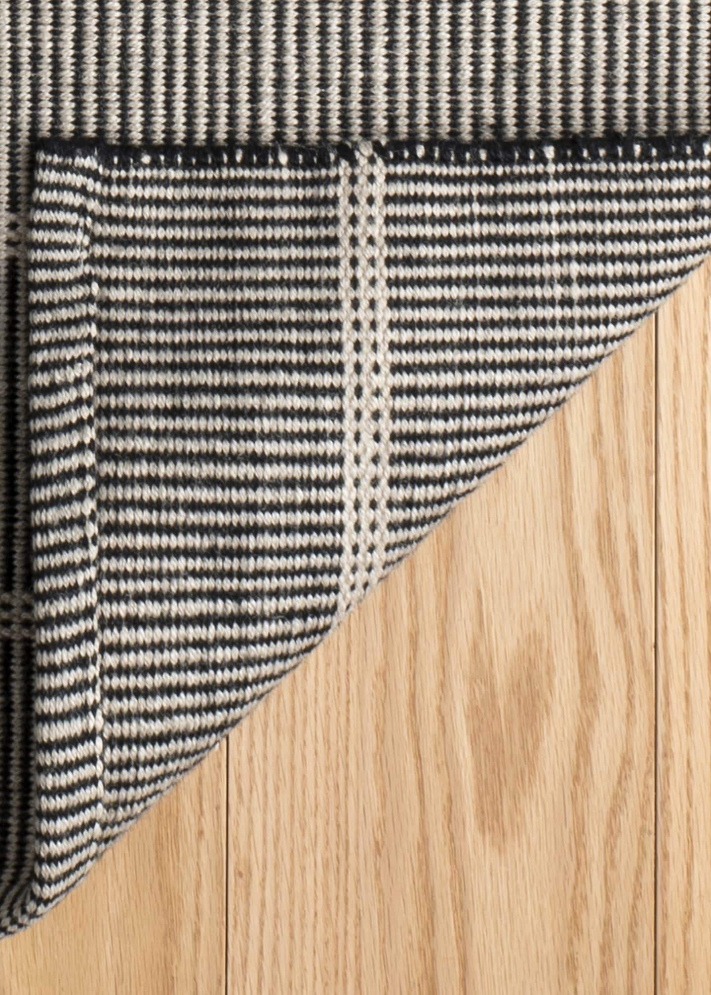Annie Selke Samson Black Handwoven Indoor/Outdoor Rug, 9' x 12' Image 4 of 5