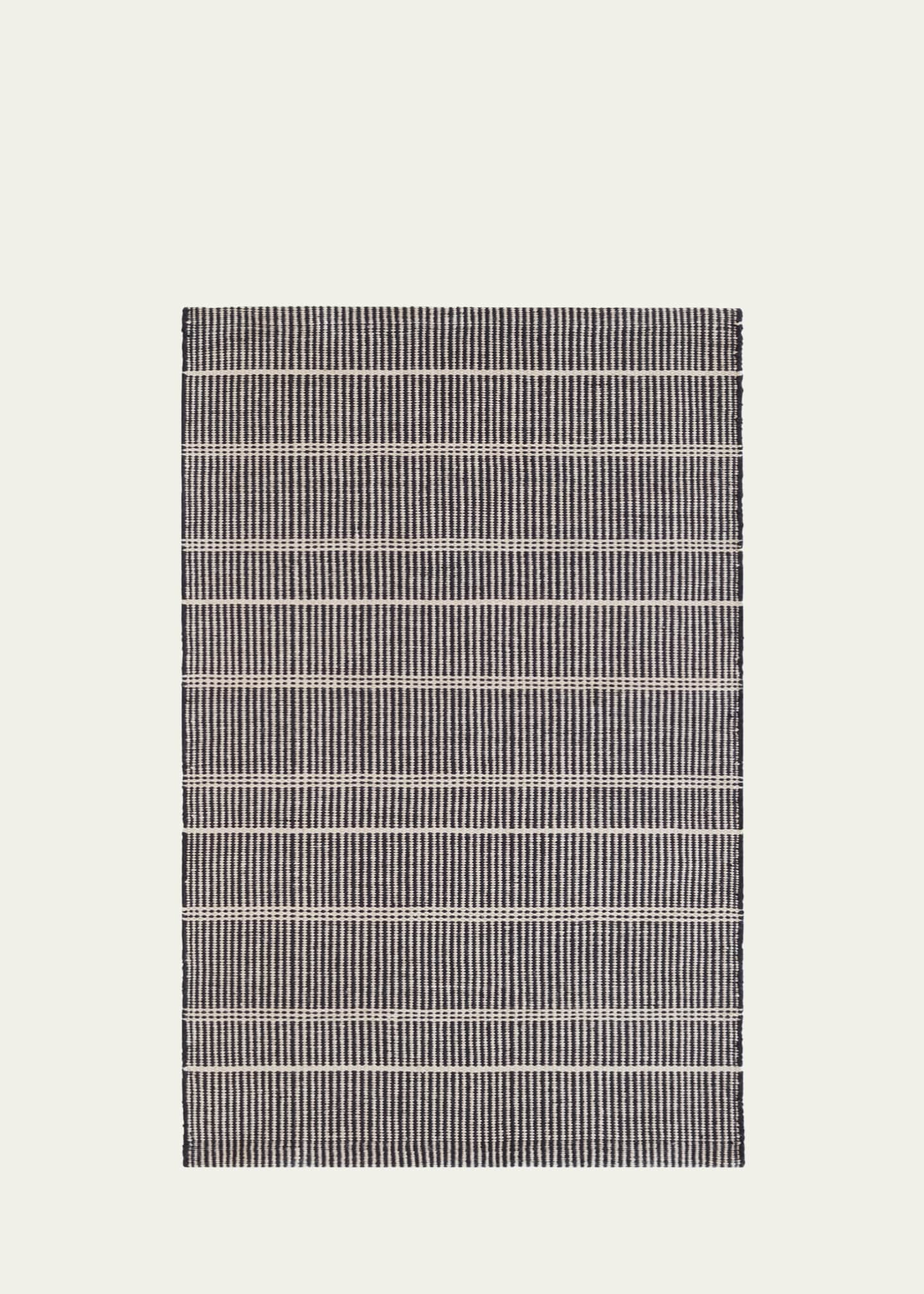 Annie Selke Samson Black Handwoven Indoor/Outdoor Rug, 3' x 5' Image 1 of 5