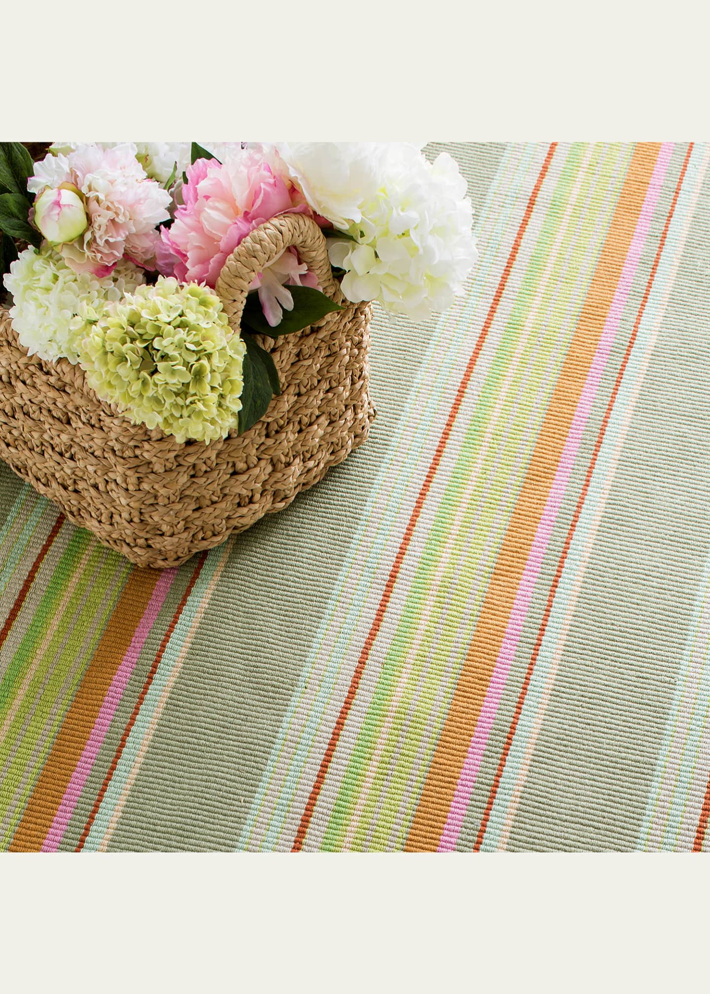 Annie Selke Stone Soup Handwoven Indoor/Outdoor Rug, 5' x 8' Image 6 of 6