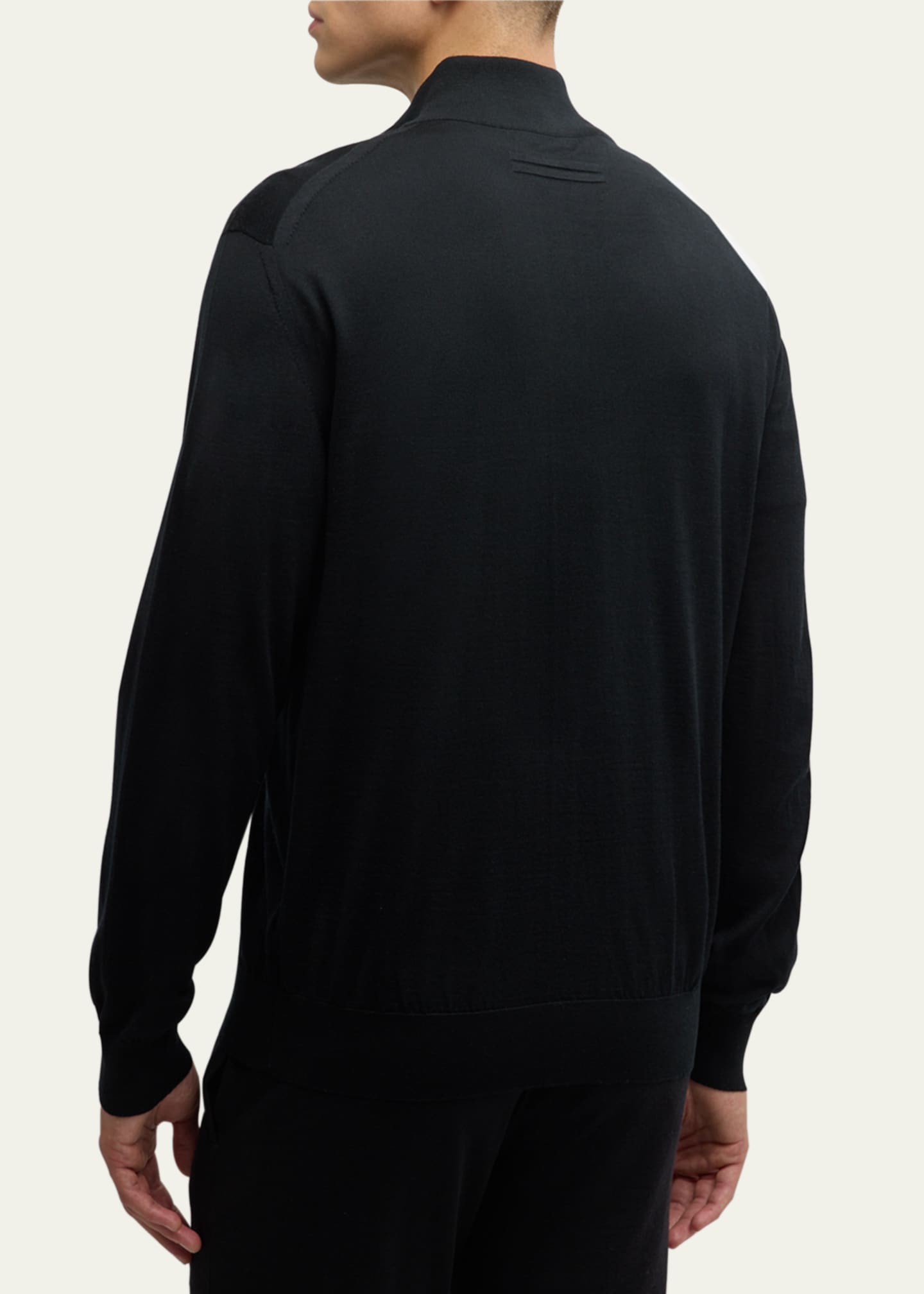 ZEGNA Men's High-Performance Wool Full-Zip Sweater Image 3 of 5