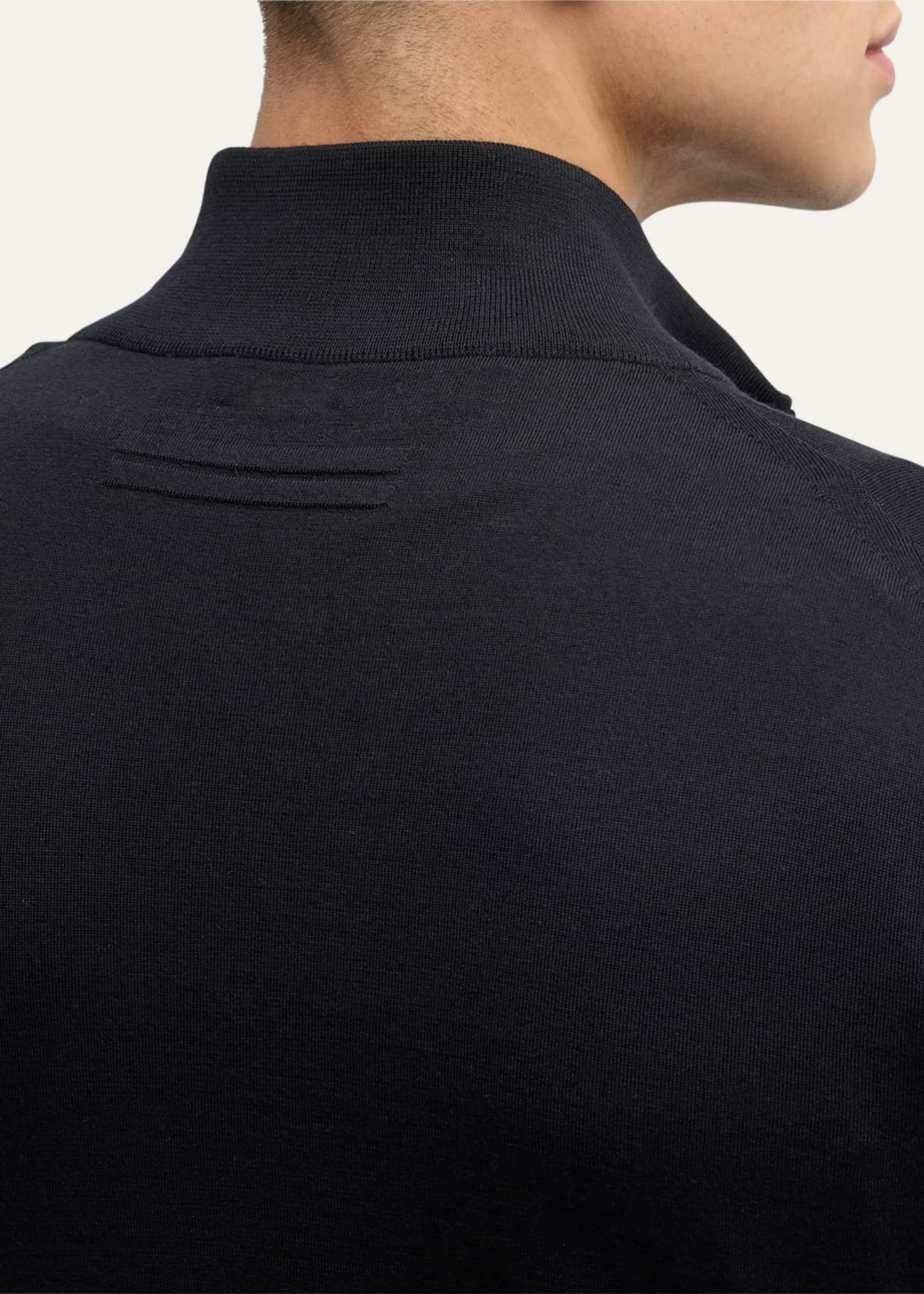 ZEGNA Men's High-Performance Wool Full-Zip Sweater Image 5 of 5
