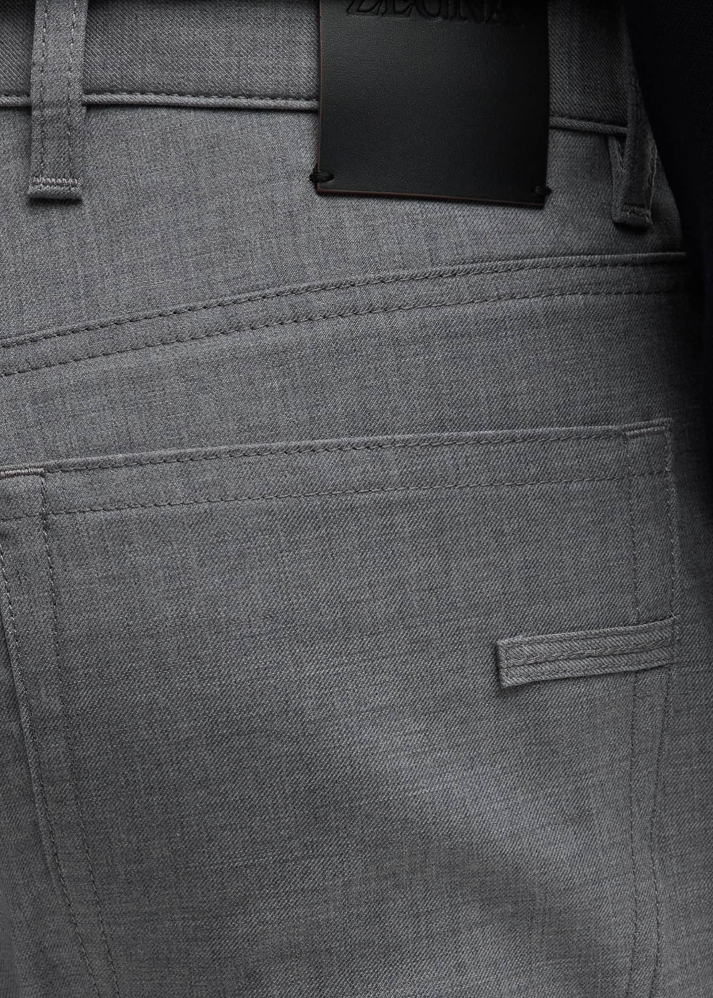 ZEGNA Men s Natural Comfort Wool 5 Pocket Pants Bergdorf Goodman