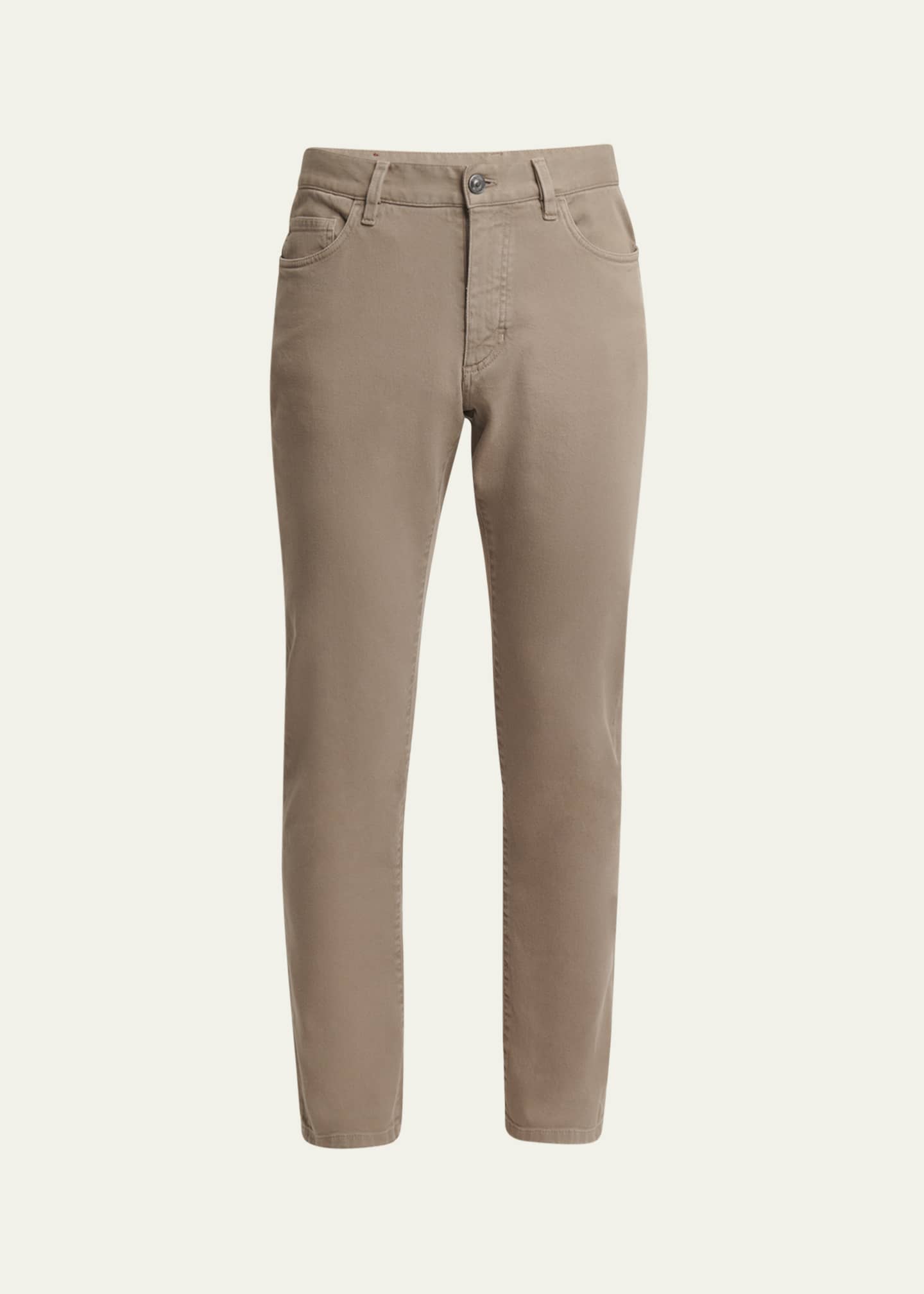 SPRINGFIELD Pantaloni Uomo Slim Fit - 5 Tasche, Tessuto Lavato, White Print, Taglia 38