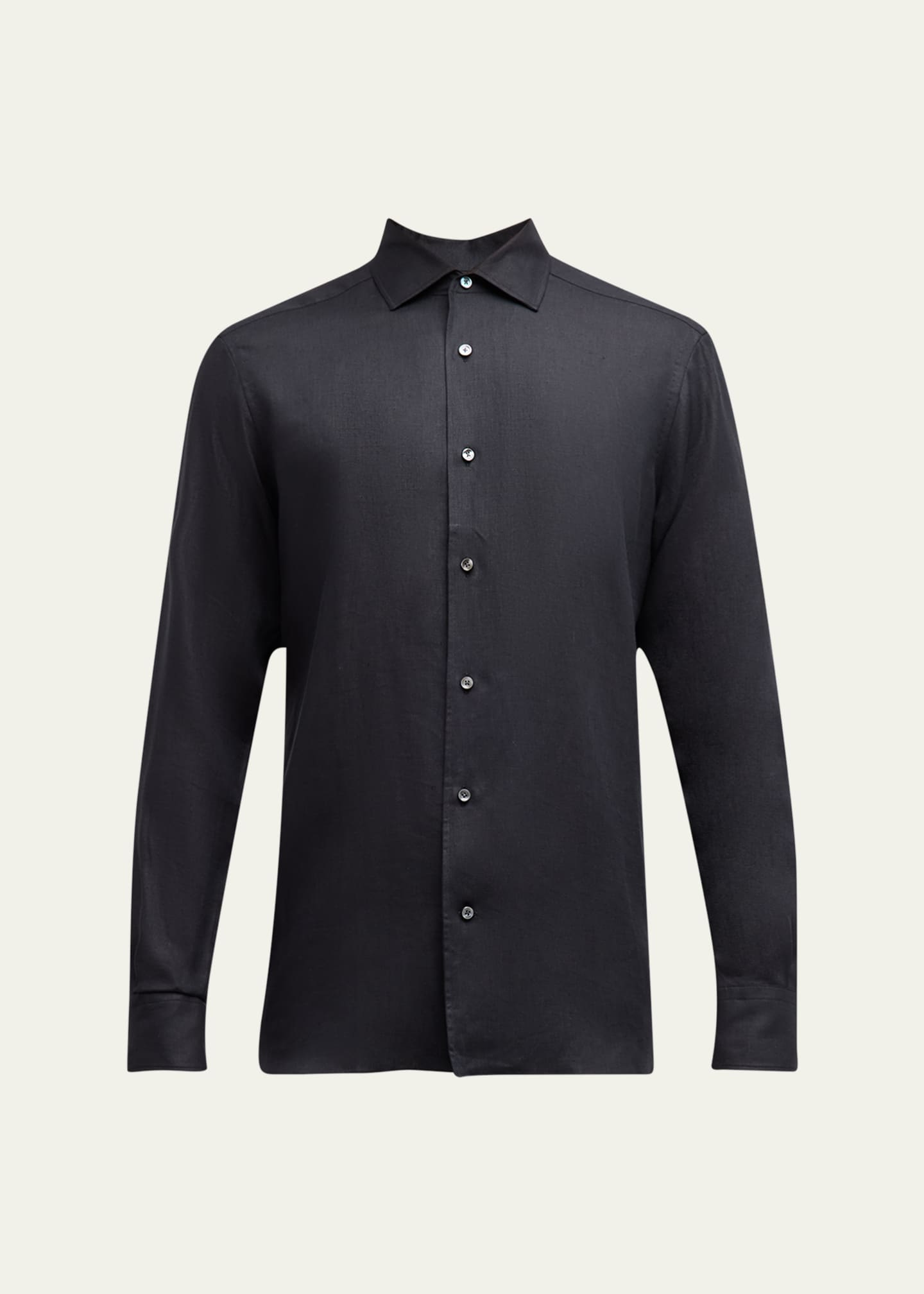 ZEGNA Men's Oasi Lino Linen Sport Shirt - Bergdorf Goodman