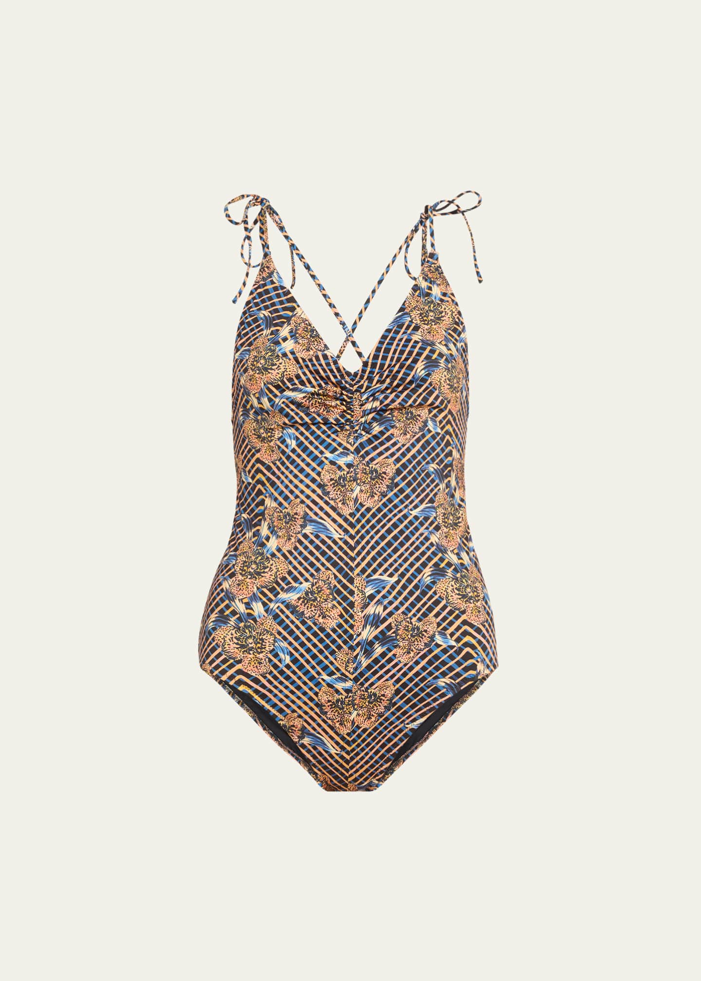 Ulla Johnson Nocturne Dali Strappy One-Piece Swimsuit - Bergdorf Goodman