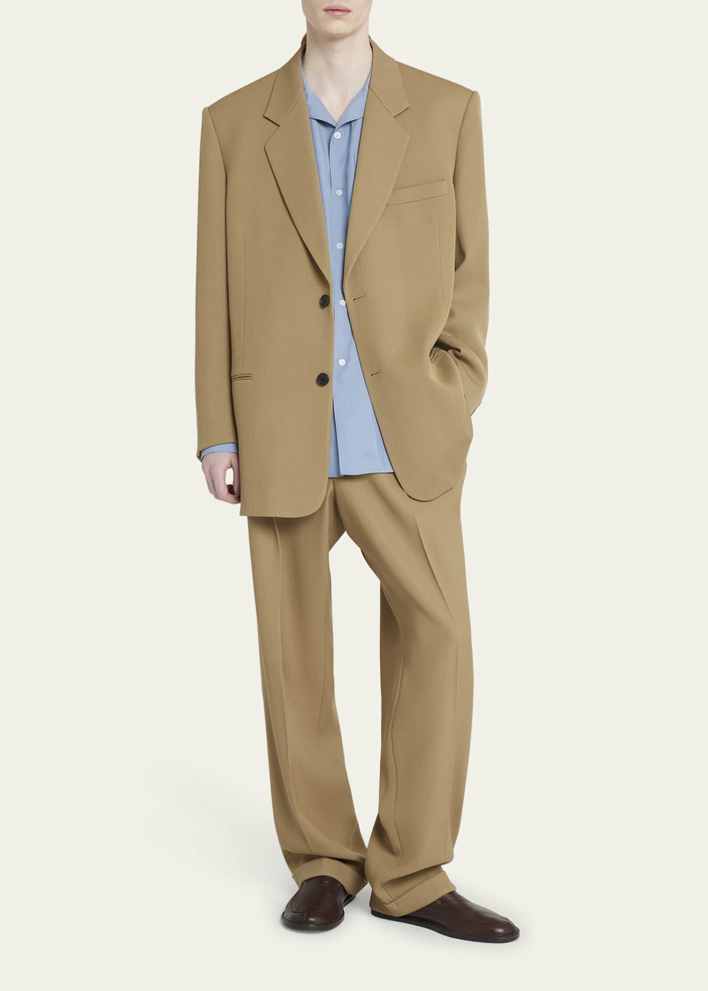 THE ROW Men's Abram Wool Oversized Blazer Image 2 of 5