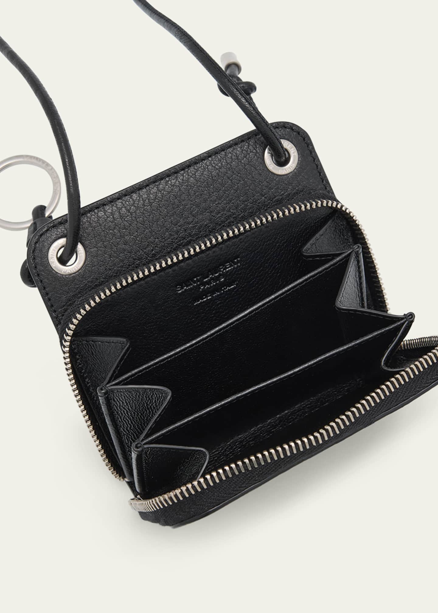Saint Laurent Men's Small Leather Crossbody Bag Image 4 of 4