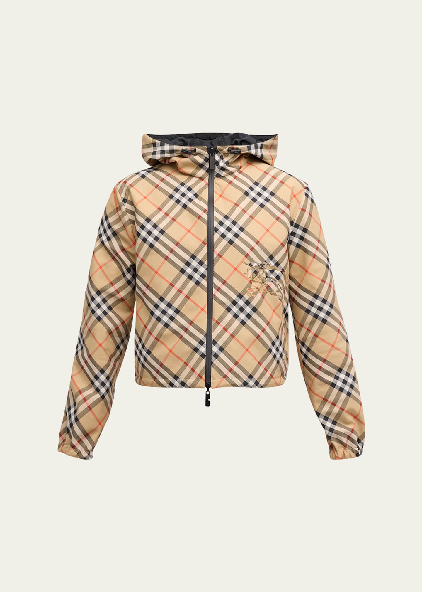 Burberry Check EKD Hooded Reversible Jacket Image 1 of 6