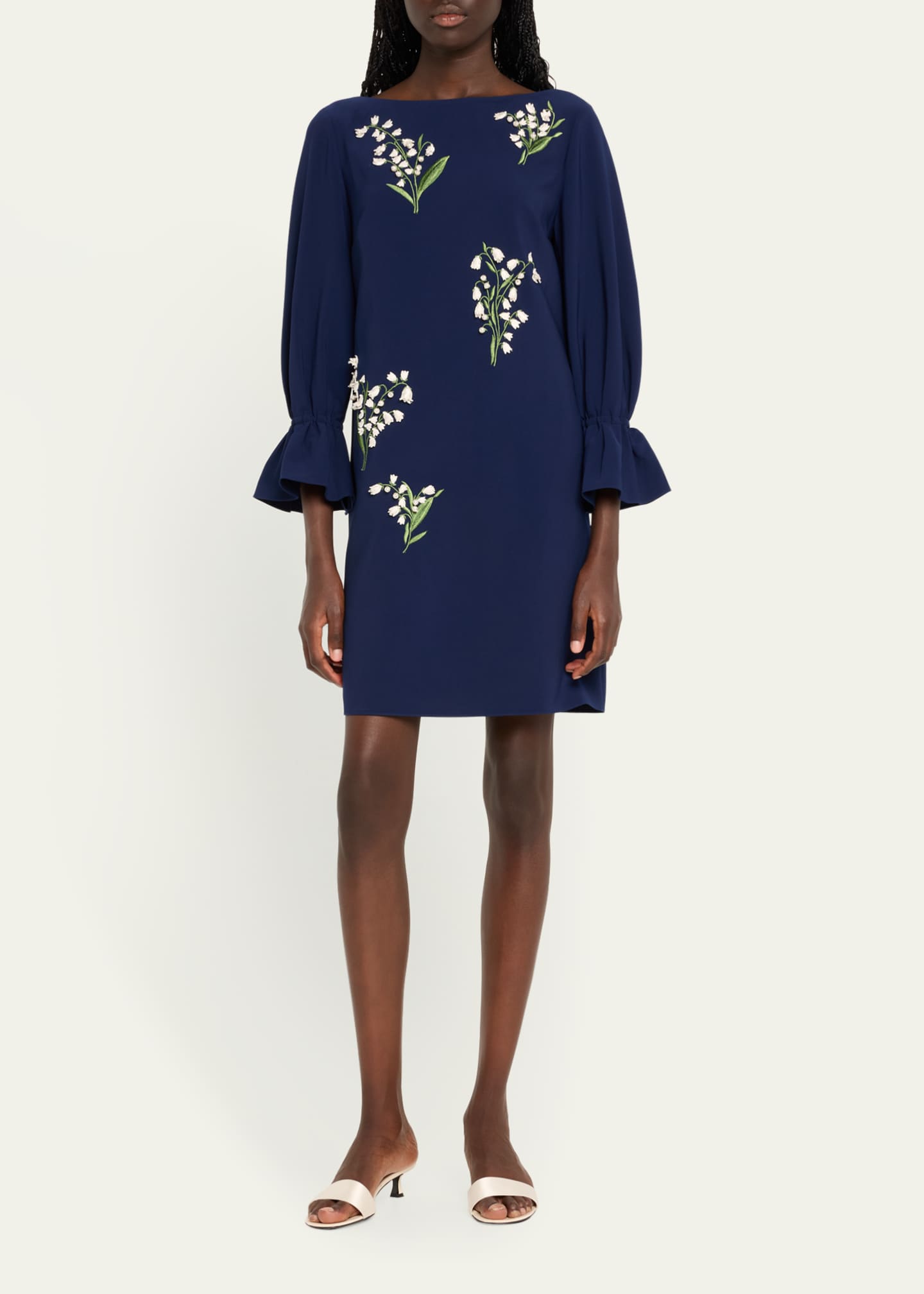 Embroidered Shift Dress main image 0