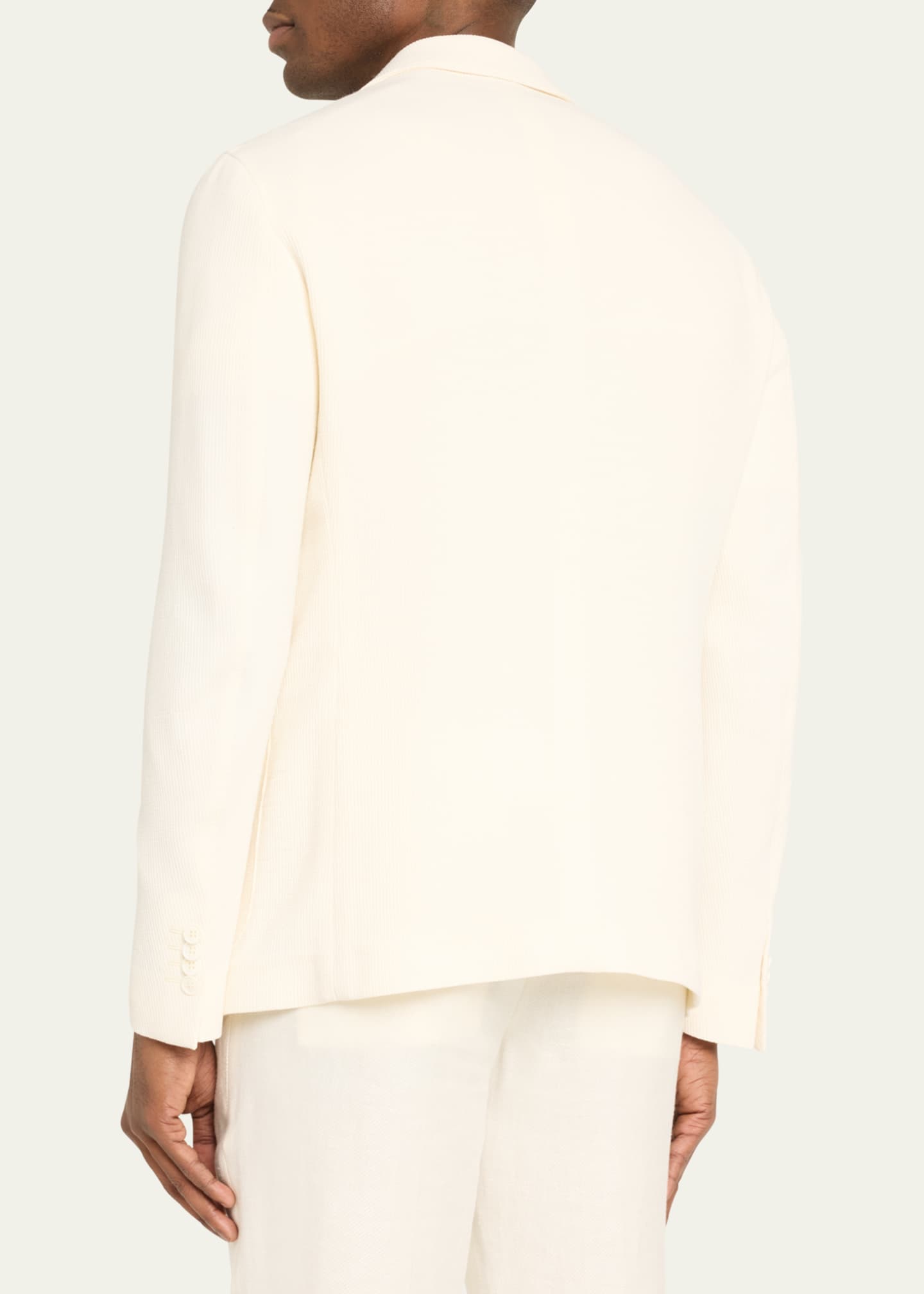 Giorgio Armani Men's Seersucker Suit Separate Jacket Image 3 of 5