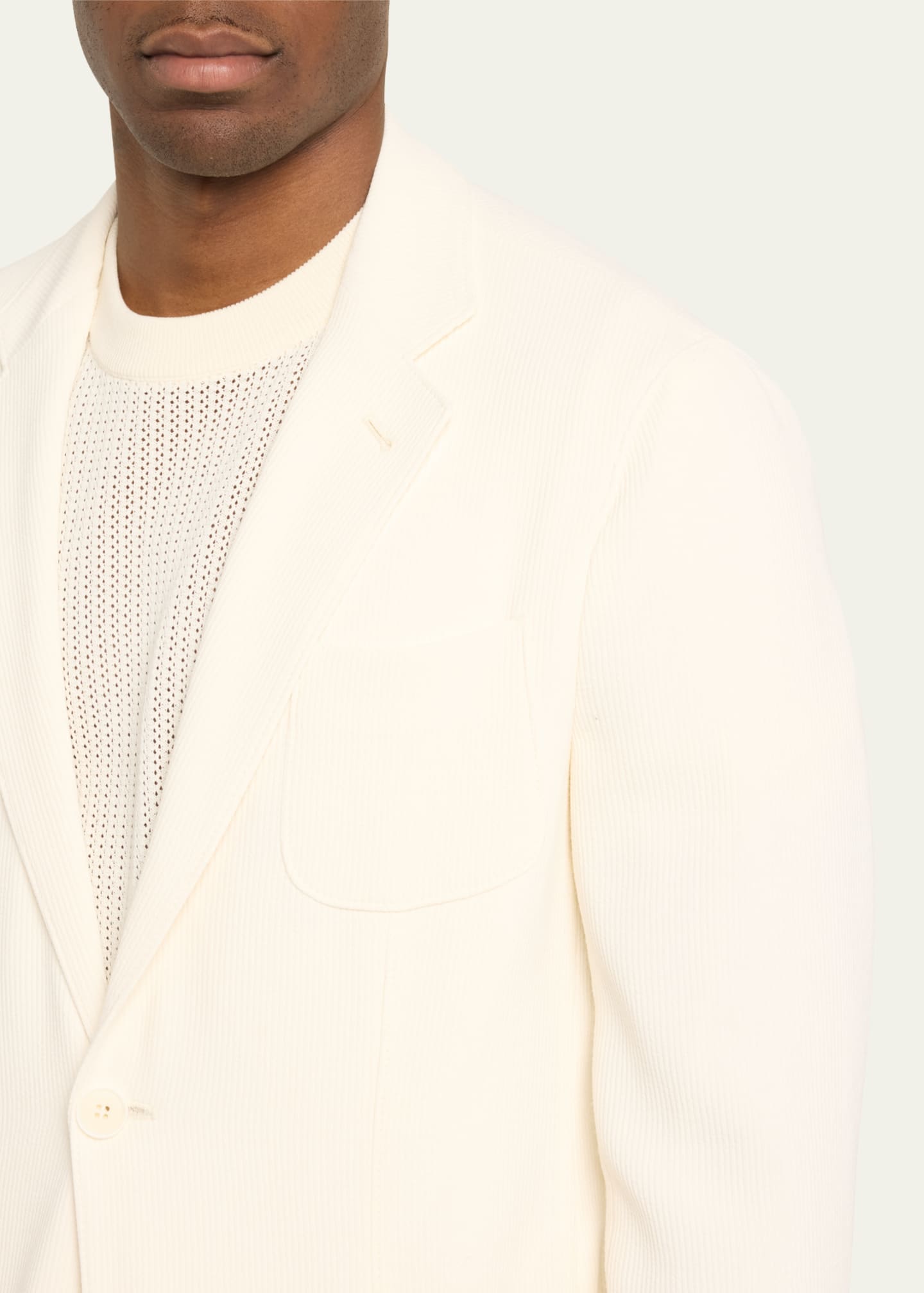 Giorgio Armani Men's Seersucker Suit Separate Jacket Image 5 of 5