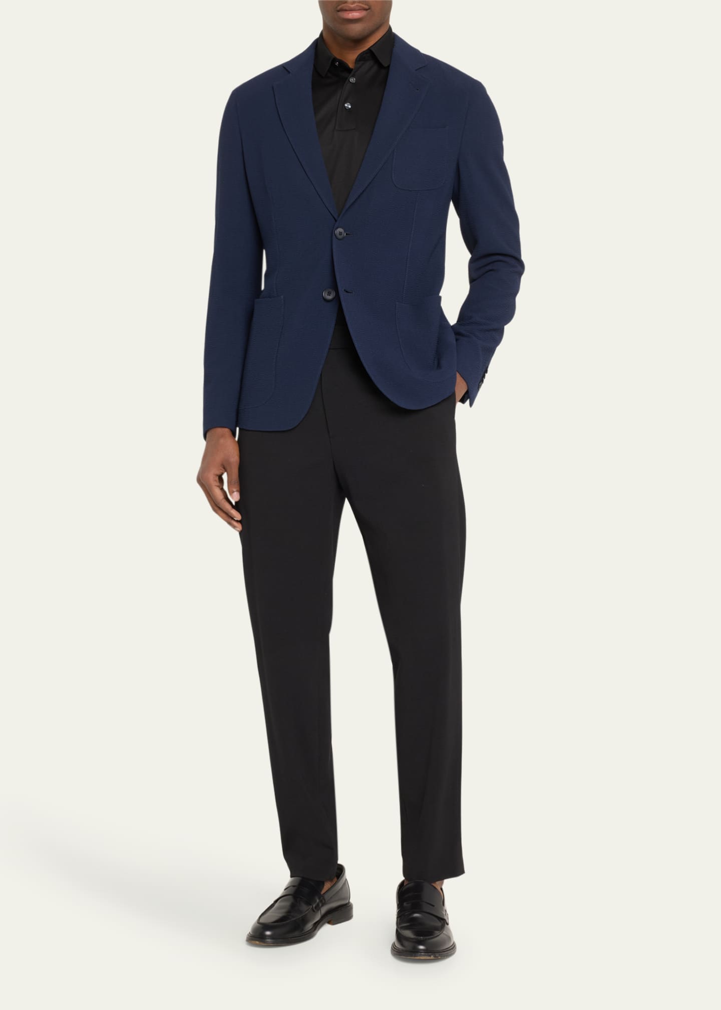 Giorgio Armani Men's Textured Suit Separate Jacket Image 2 of 5