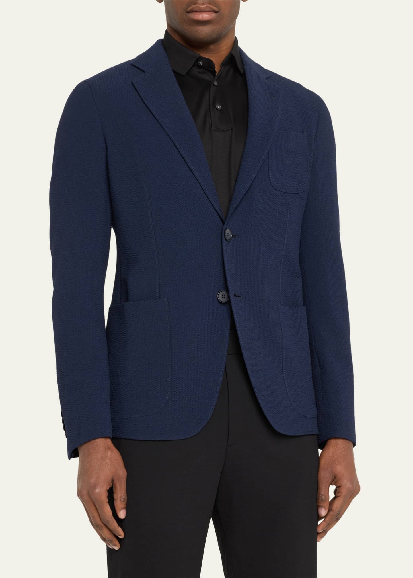 Giorgio Armani Men's Textured Suit Separate Jacket Image 4 of 5