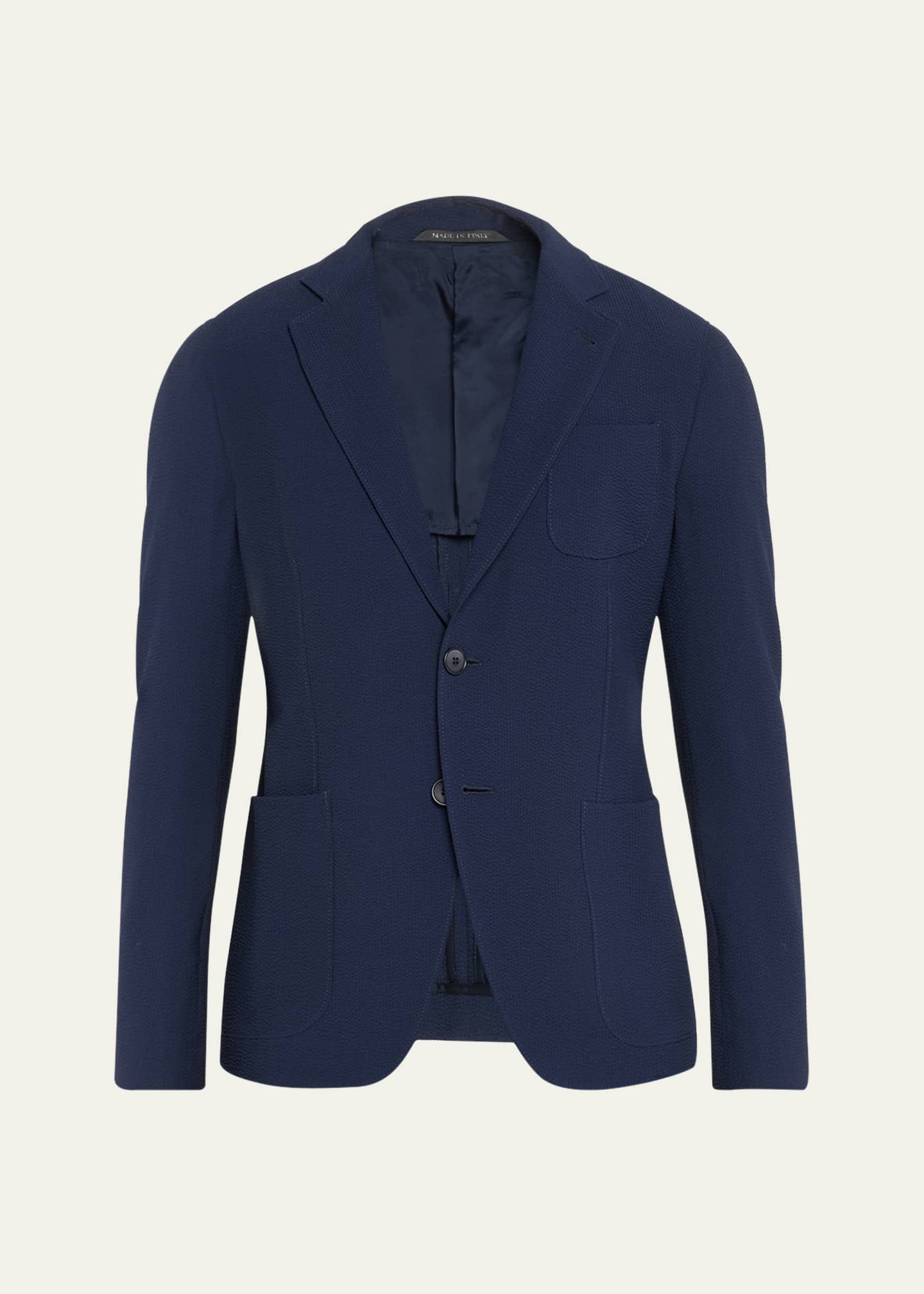 Giorgio Armani Men's Textured Suit Separate Jacket Image 1 of 5