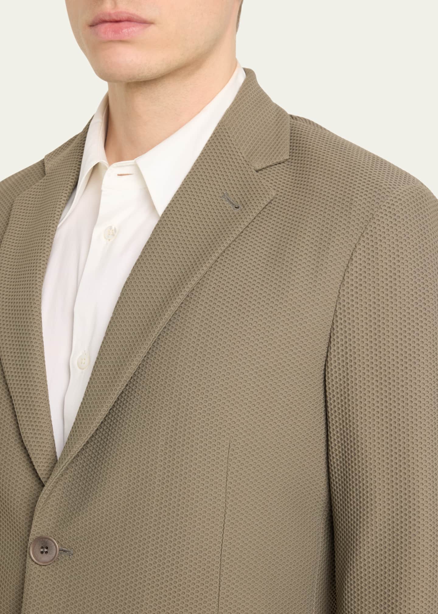 Giorgio Armani Men's Single-Breasted Rice Stitch Sport Coat Image 5 of 5