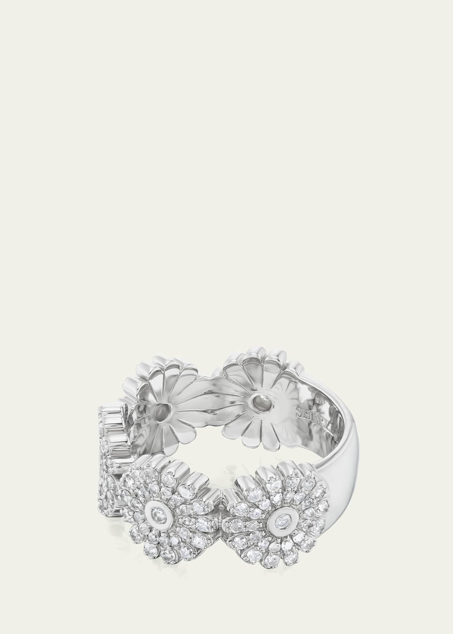 Sheryl Lowe Pave Diamond Daisy Band Image 2 of 3