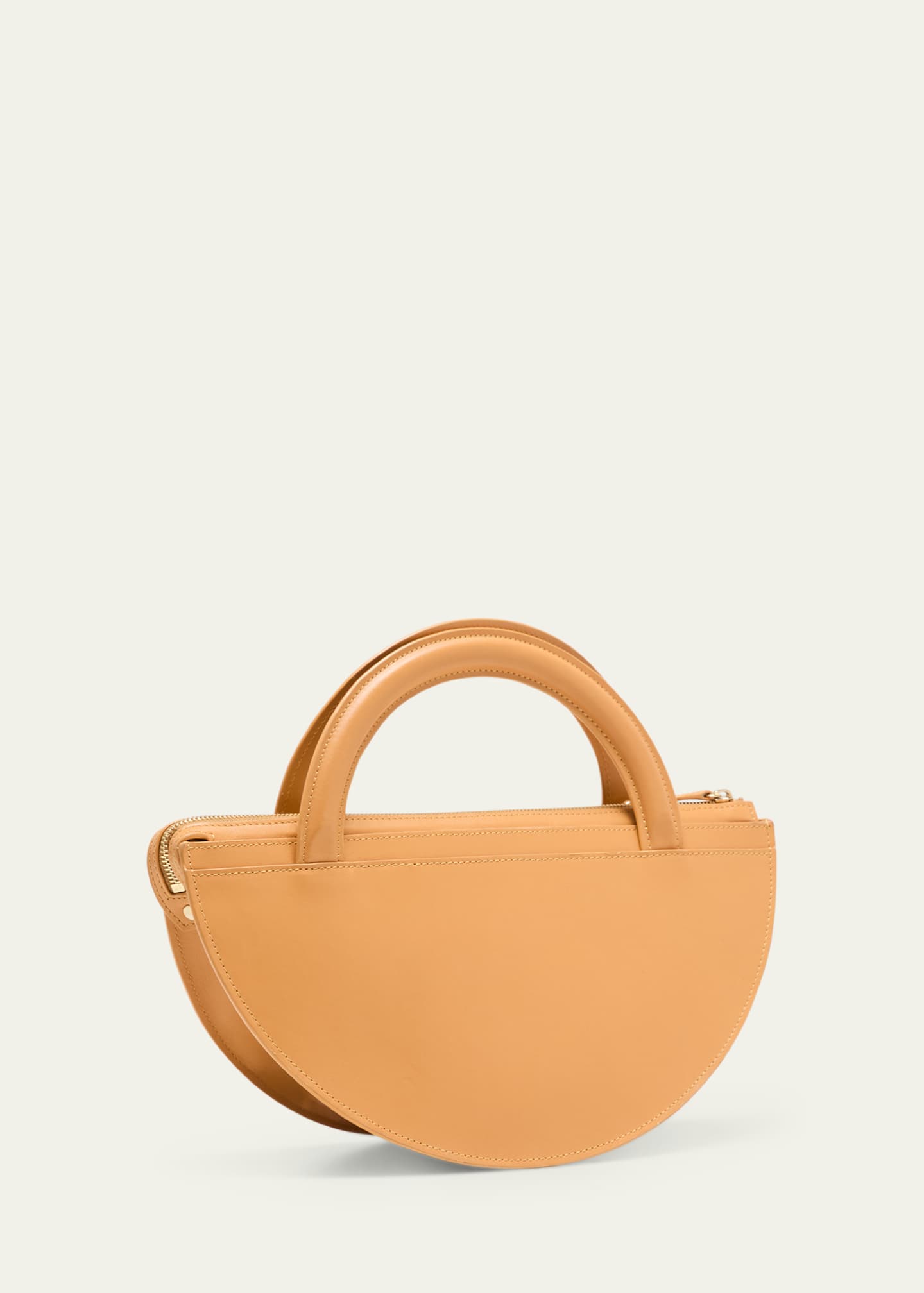 EILAF Medani XL Leather & Straw Top-Handle Bag Image 3 of 5