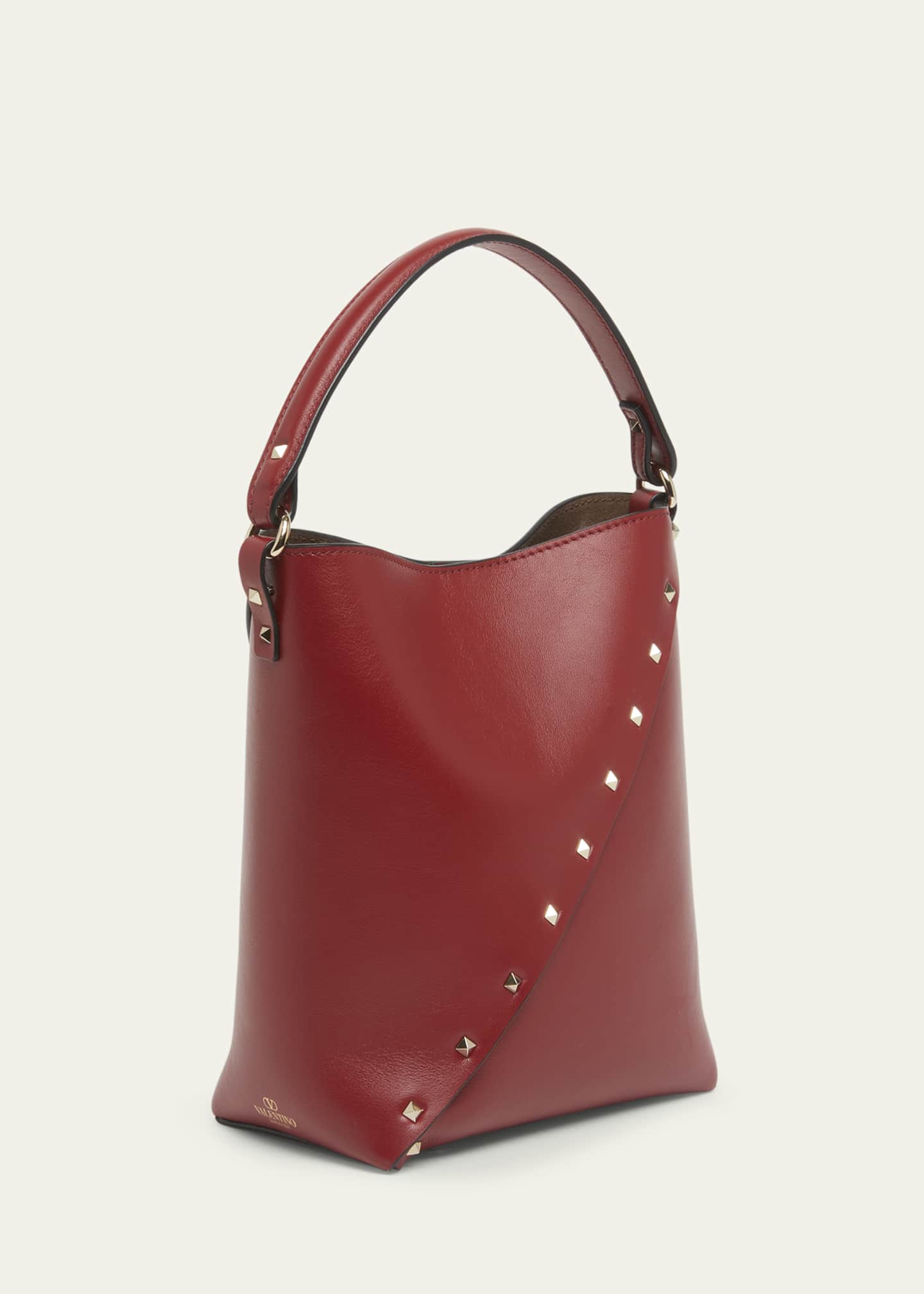 Valentino Garavani Wispy Small Rockstud Leather Bucket Bag Bergdorf Goodman