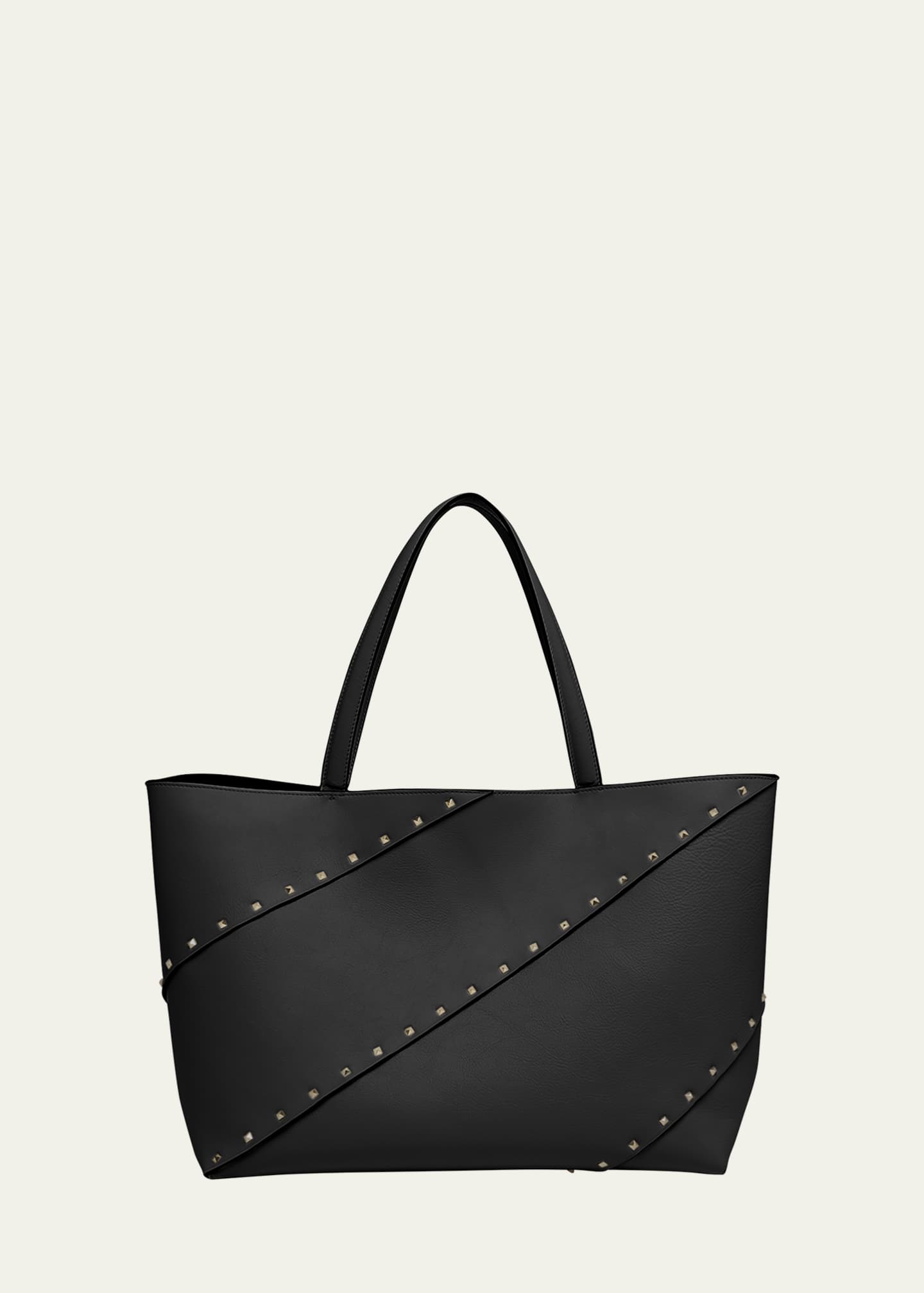 Valentino Garavani Wispy Large Rockstud Leather Tote Bag Bergdorf Goodman