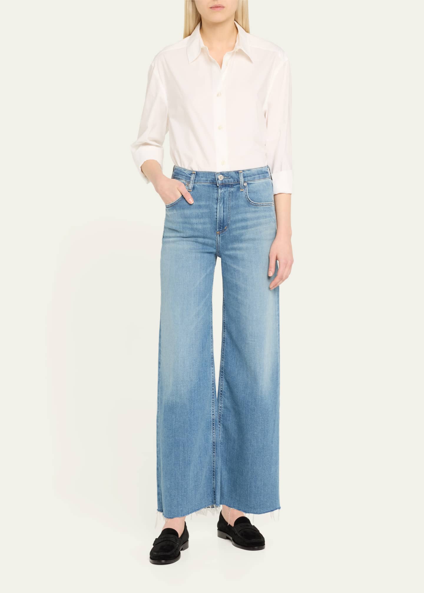 Citizens of Humanity Lyra Cropped Wide-Leg Jeans Image 2 of 5