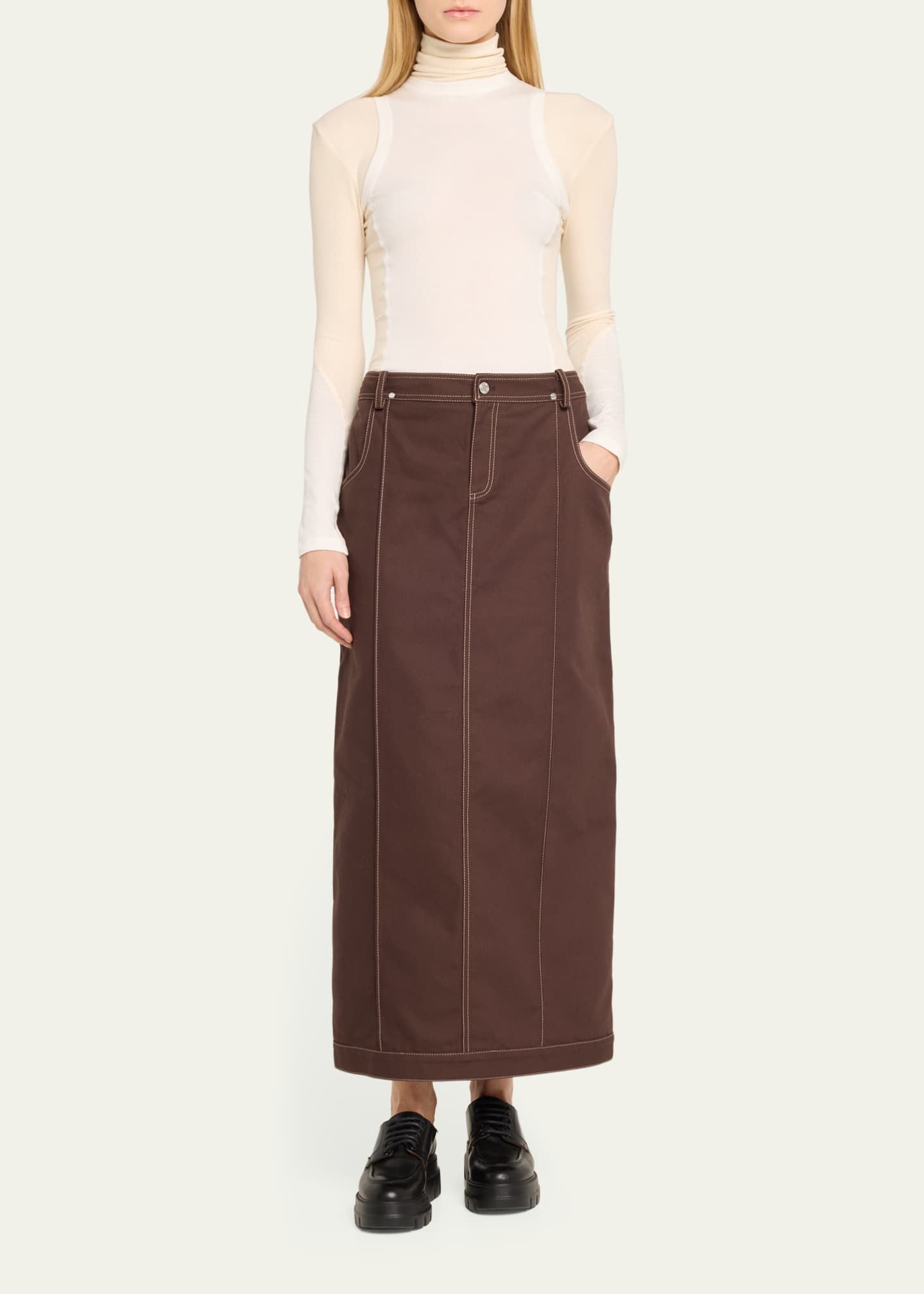 Jane Wade Long-Sleeve Combo Sport Shirt Image 2 of 5