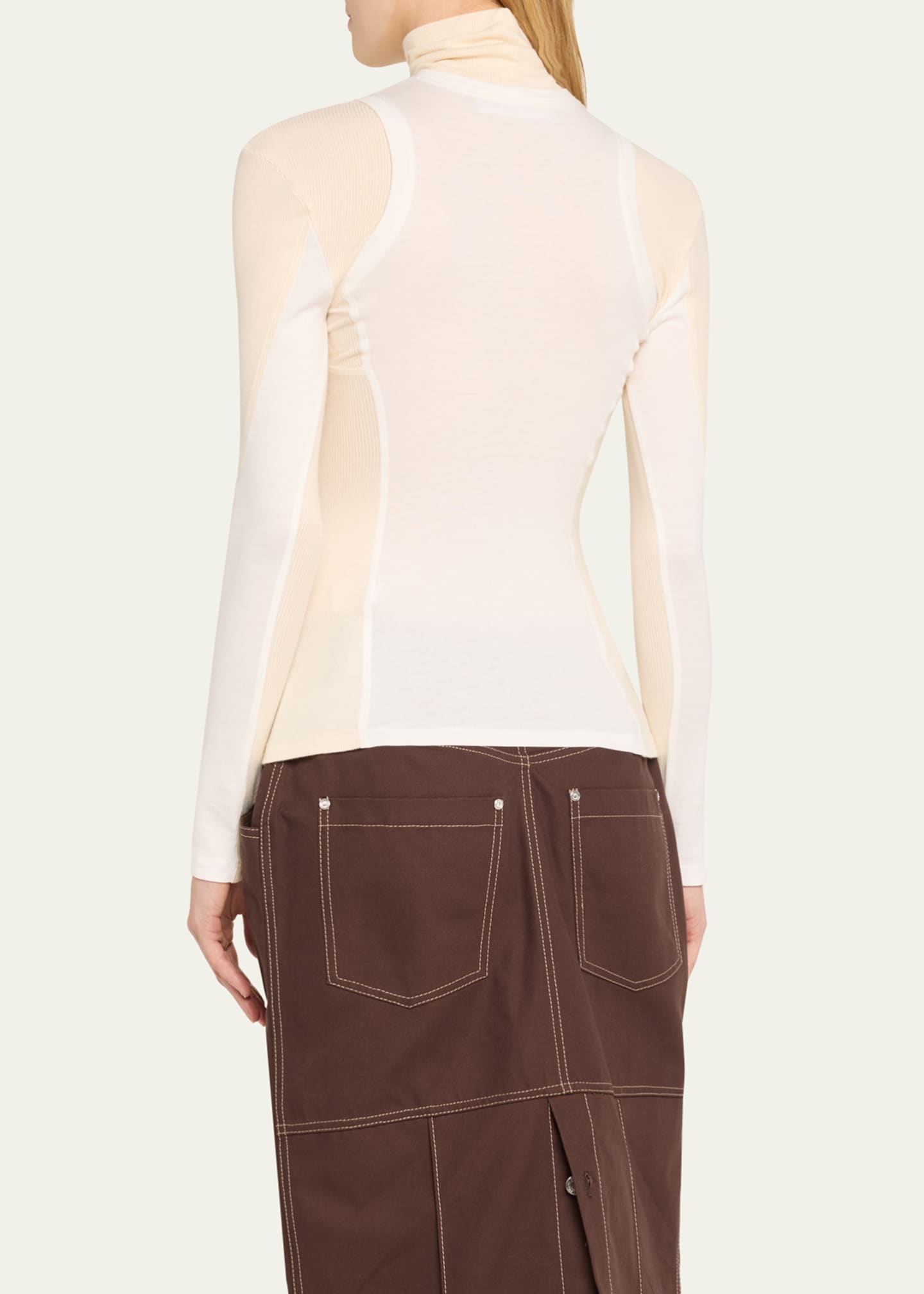 Jane Wade Long-Sleeve Combo Sport Shirt Image 3 of 5