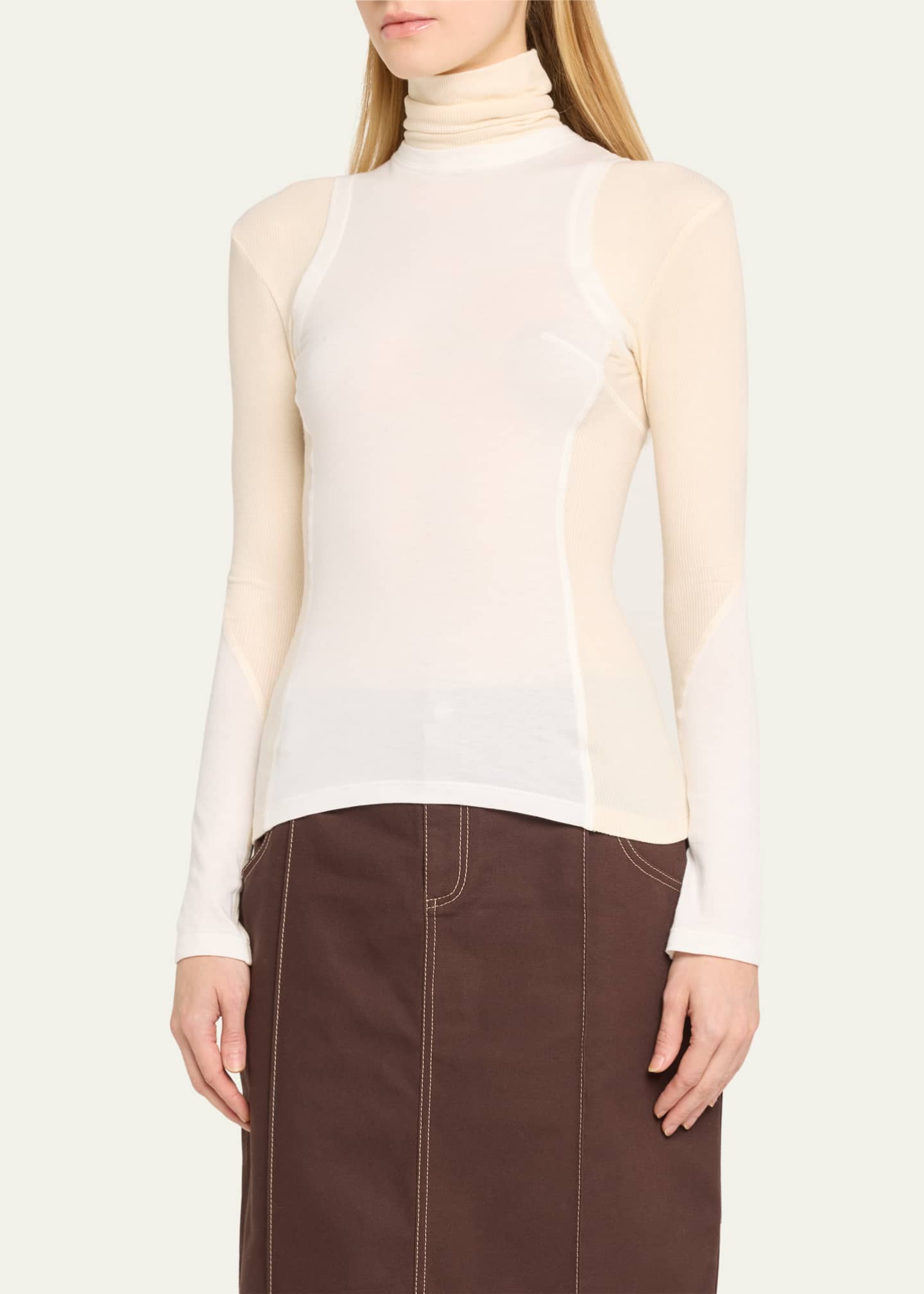 Jane Wade Long-Sleeve Combo Sport Shirt Image 4 of 5