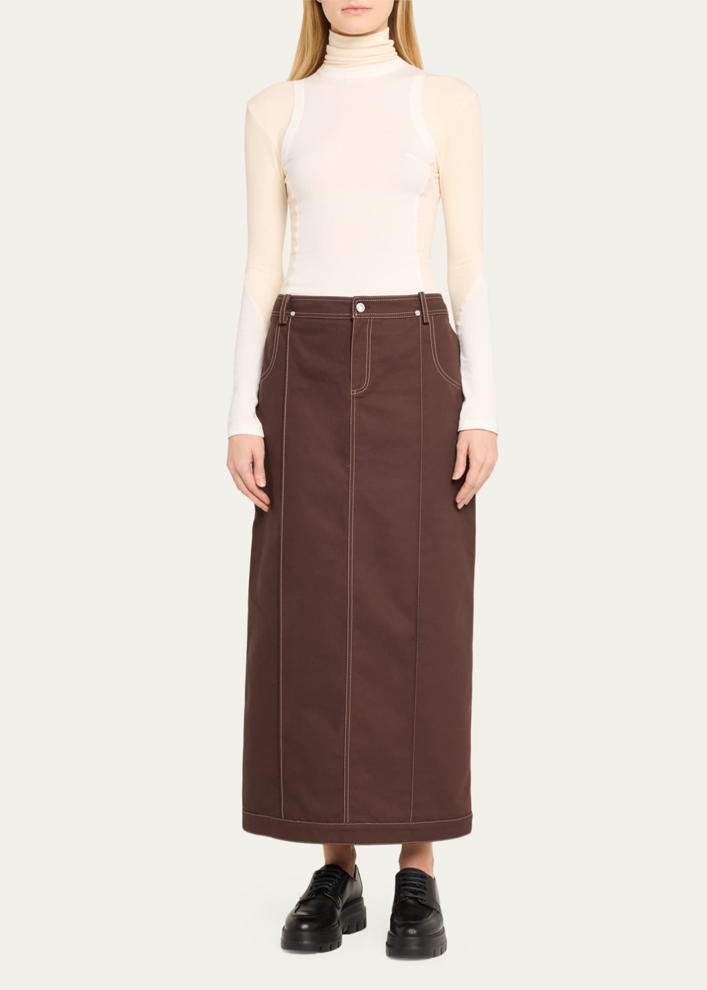 Jane Wade Canvas Trucker Skirt Image 2 of 5