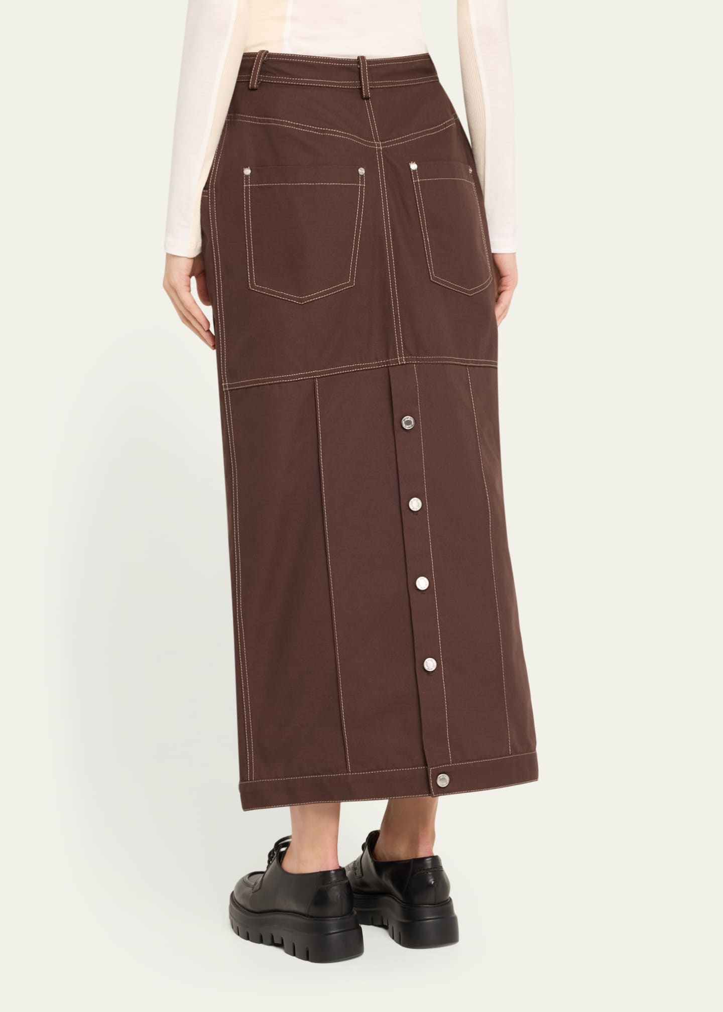 Jane Wade Canvas Trucker Skirt Image 3 of 5