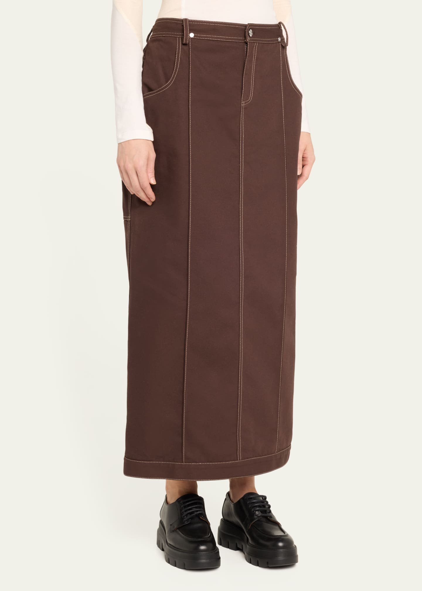 Jane Wade Canvas Trucker Skirt Image 4 of 5