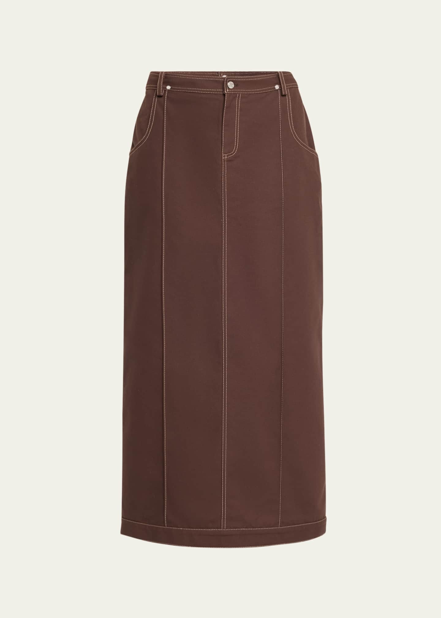 Jane Wade Canvas Trucker Skirt Image 1 of 5