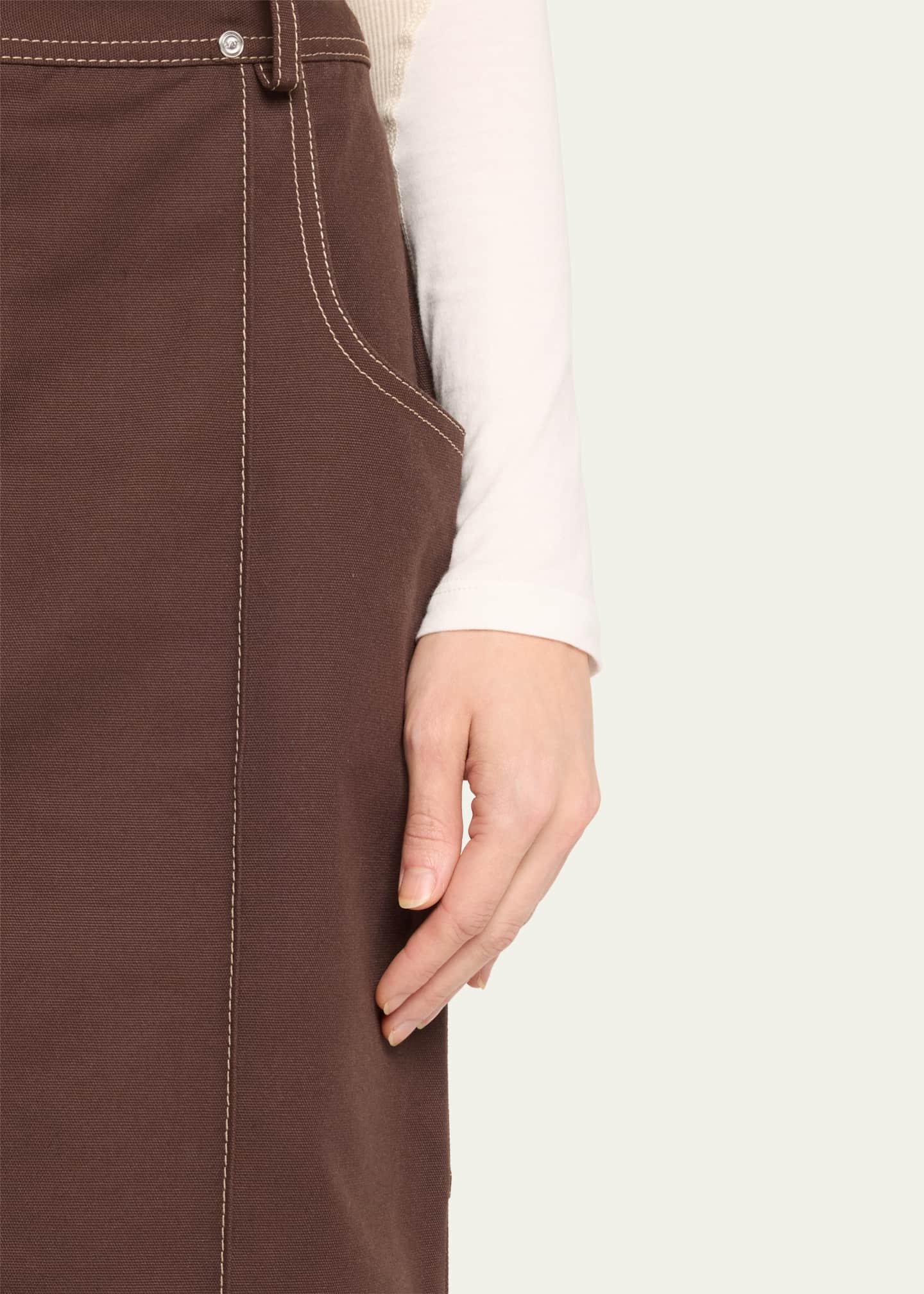 Jane Wade Canvas Trucker Skirt Image 5 of 5