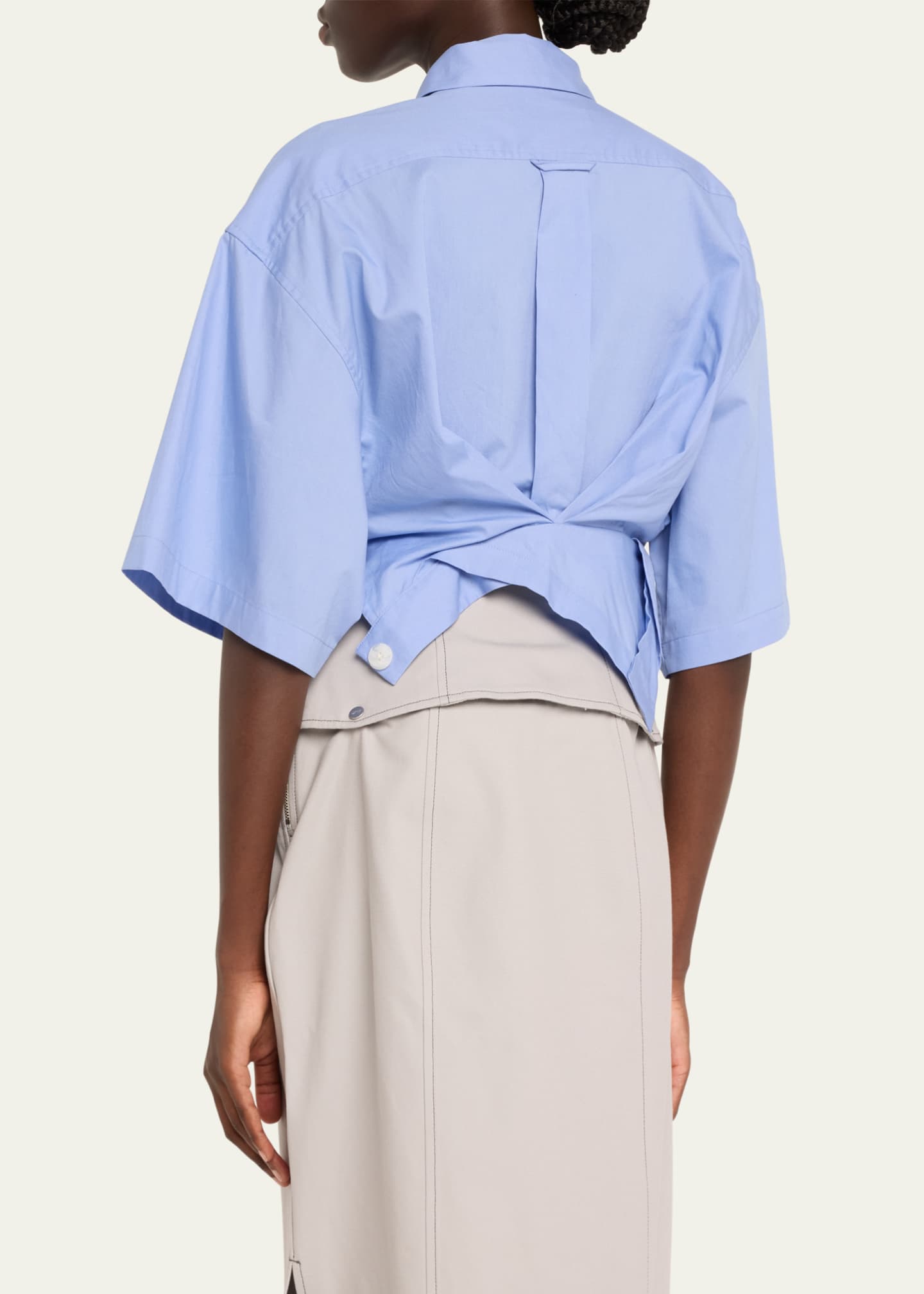 Jane Wade Draped Short-Sleeve Top Image 3 of 5