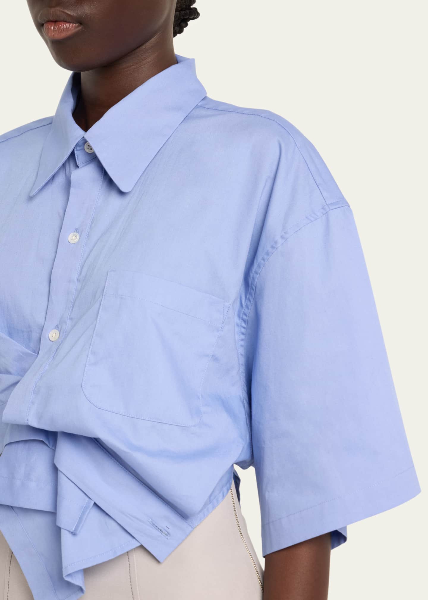 Jane Wade Draped Short-Sleeve Top Image 5 of 5