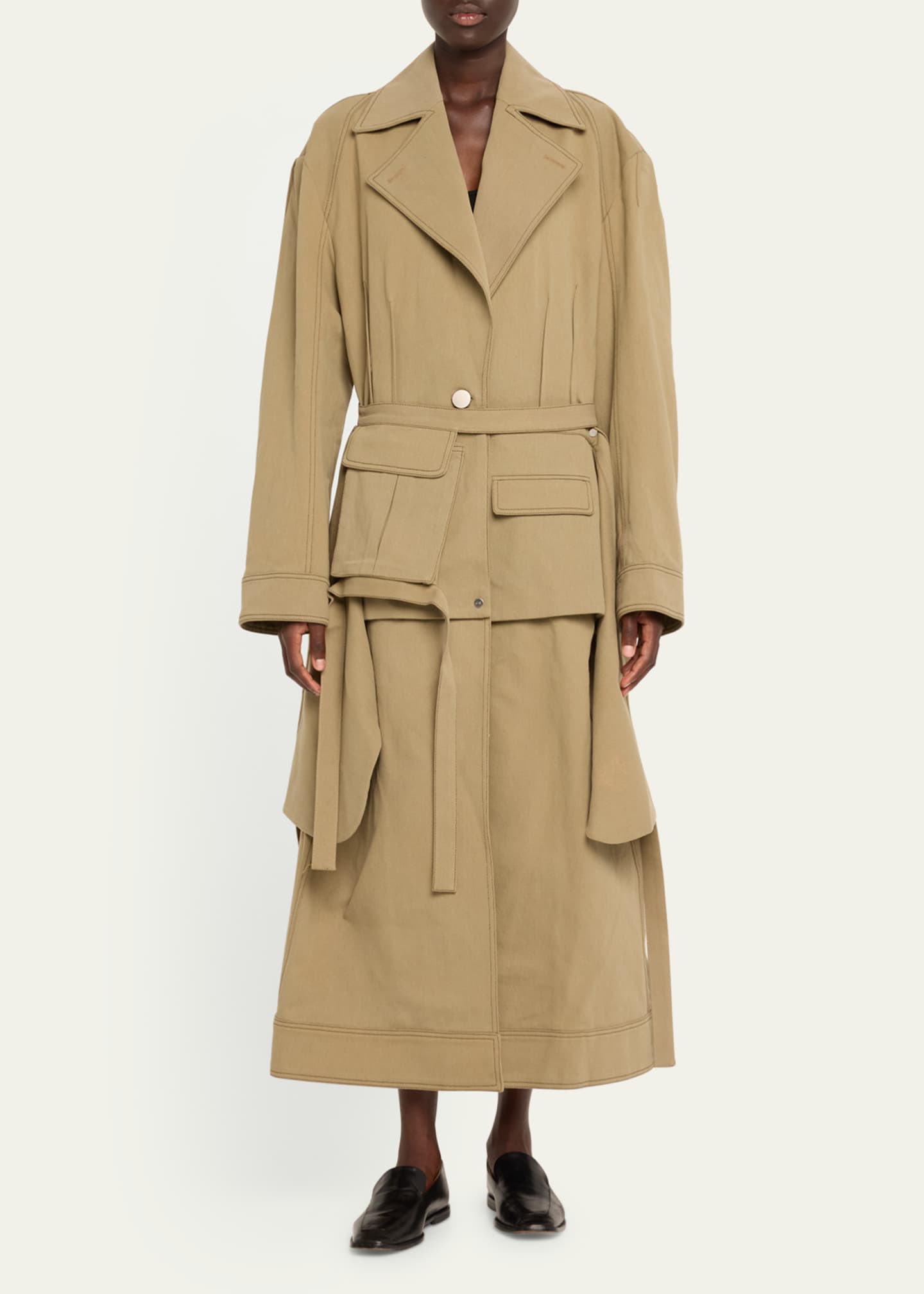 Jane Wade Denim Trench Coat Image 2 of 5