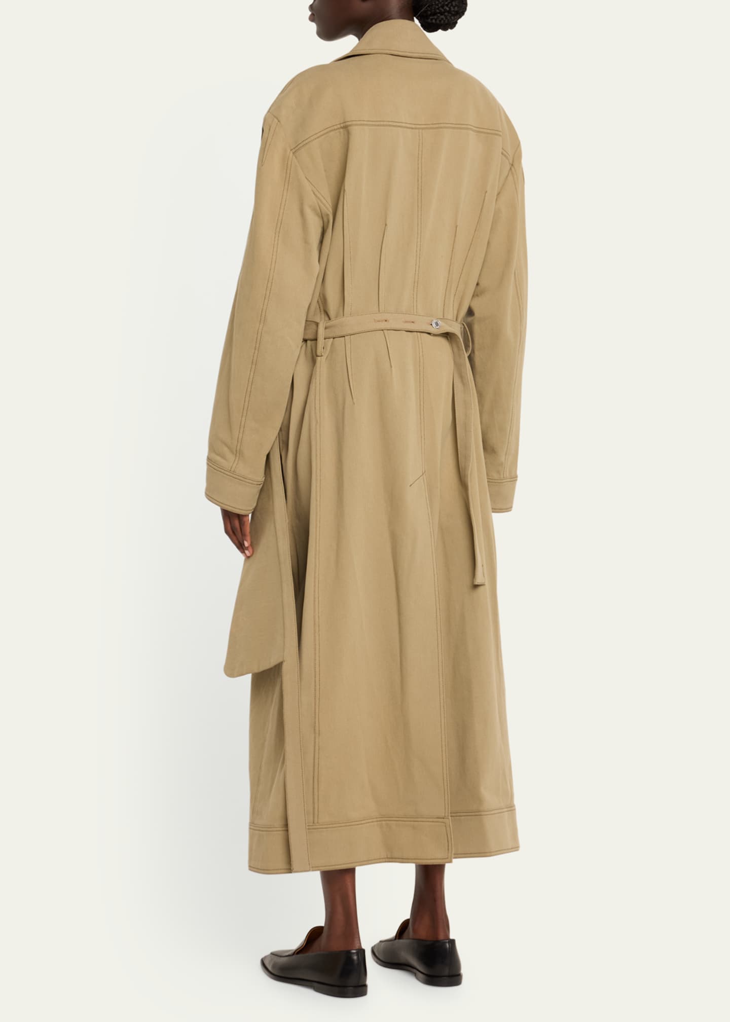 Jane Wade Denim Trench Coat Image 3 of 5